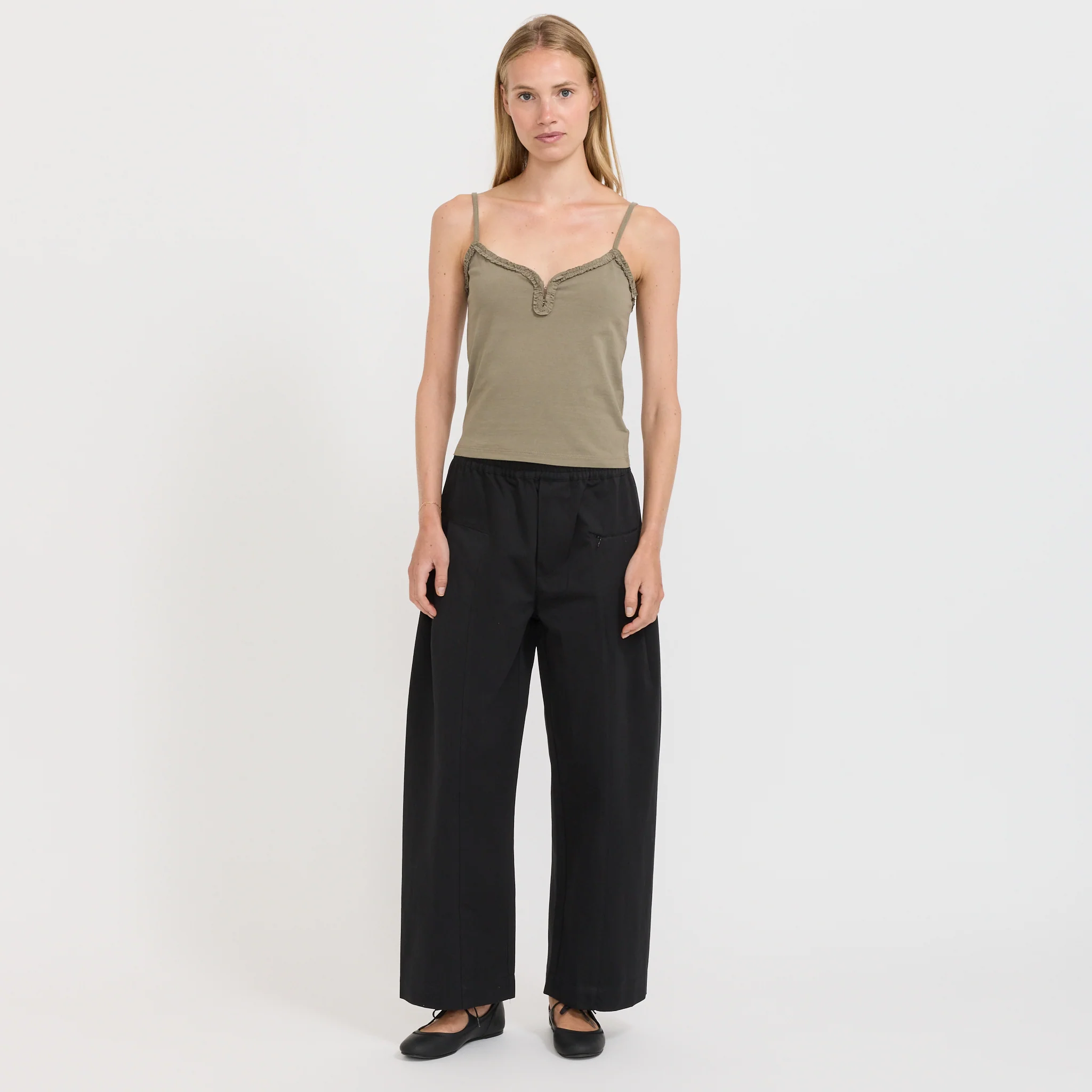Clasp Singlet Khaki - Image 2