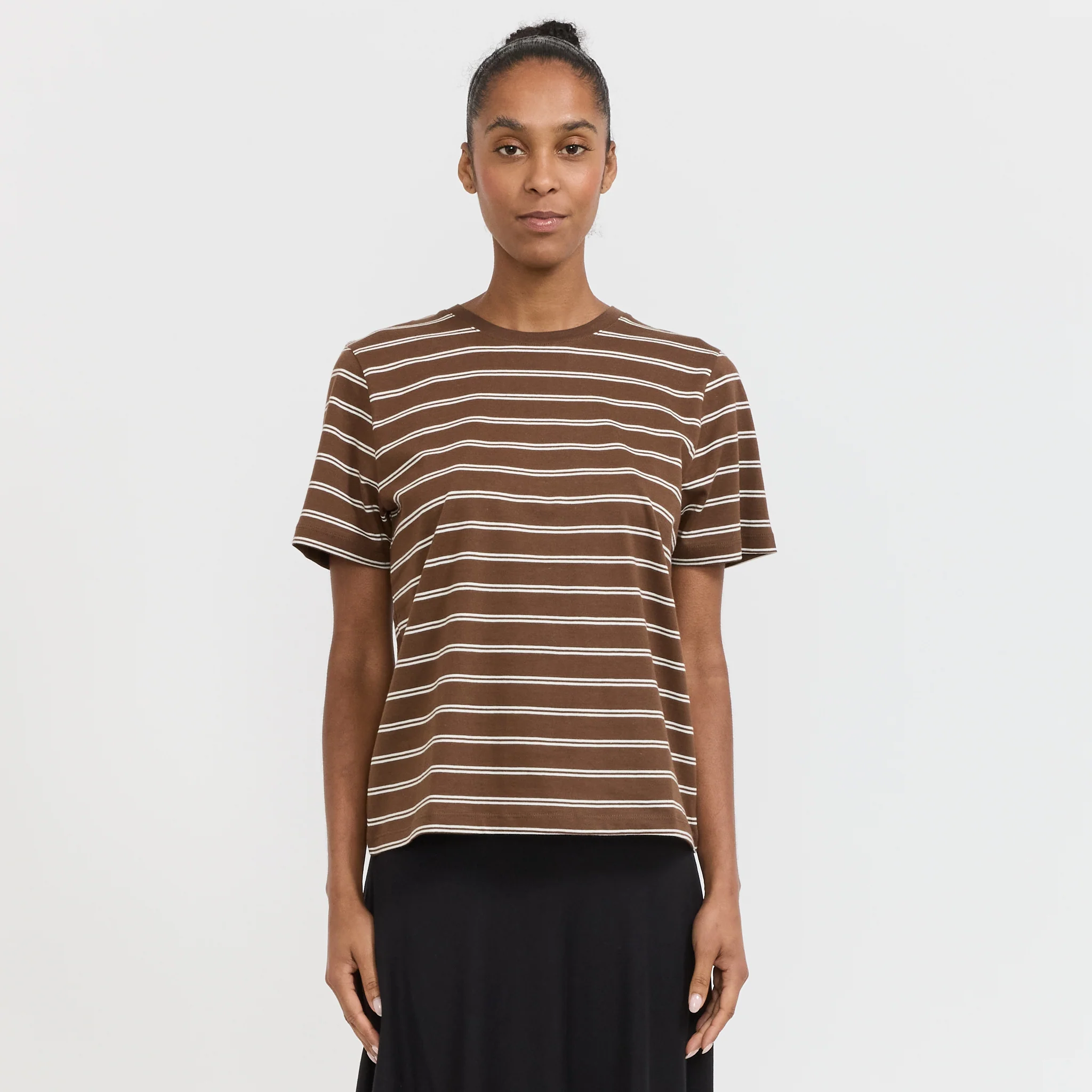 Classic Tee Brown Stripe