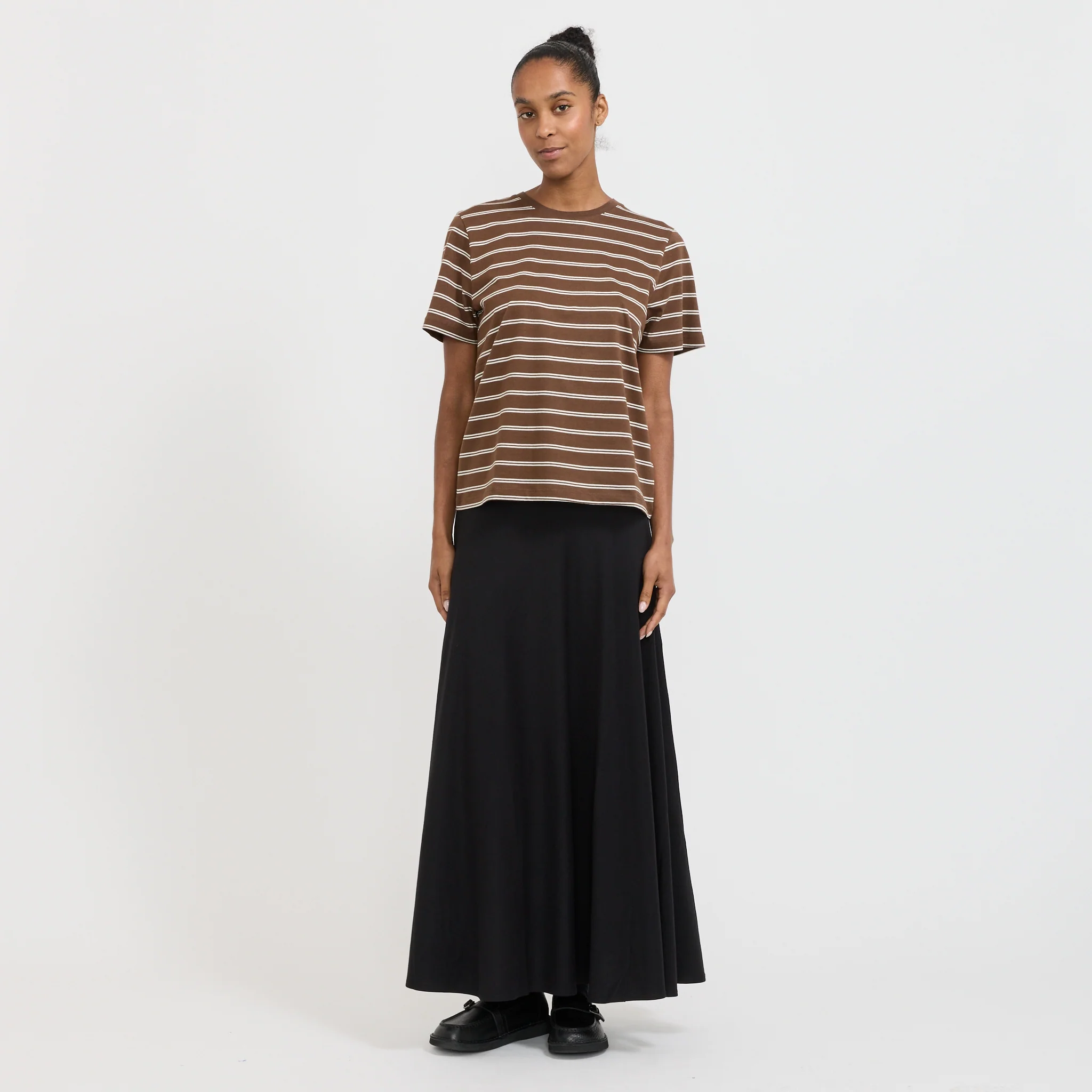Classic Tee Brown Stripe - Image 2