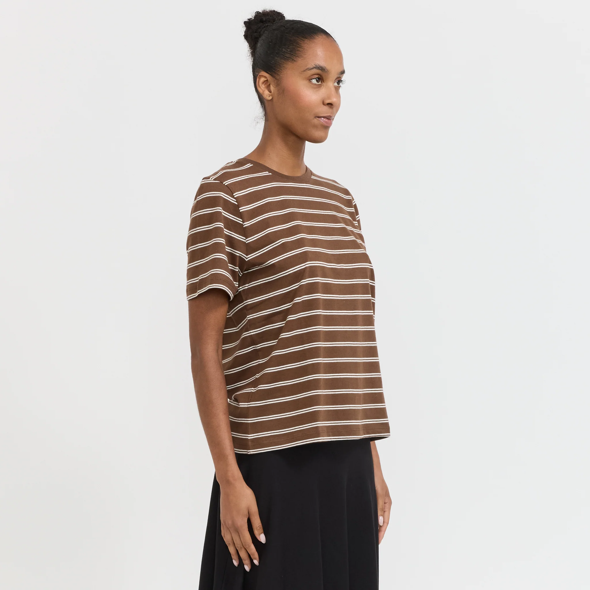 Classic Tee Brown Stripe - Image 3