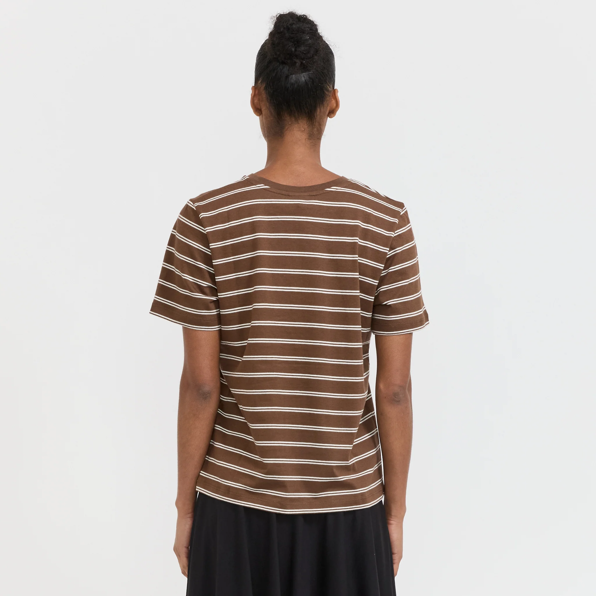 Classic Tee Brown Stripe - Image 4