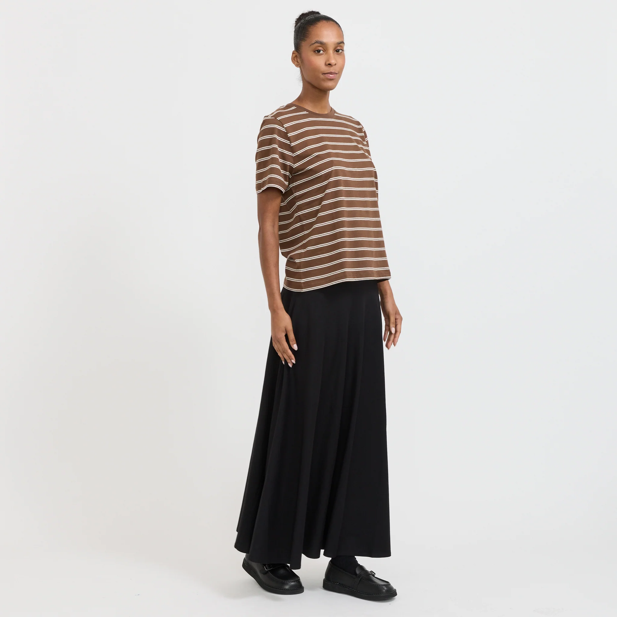 Classic Tee Brown Stripe - Image 6
