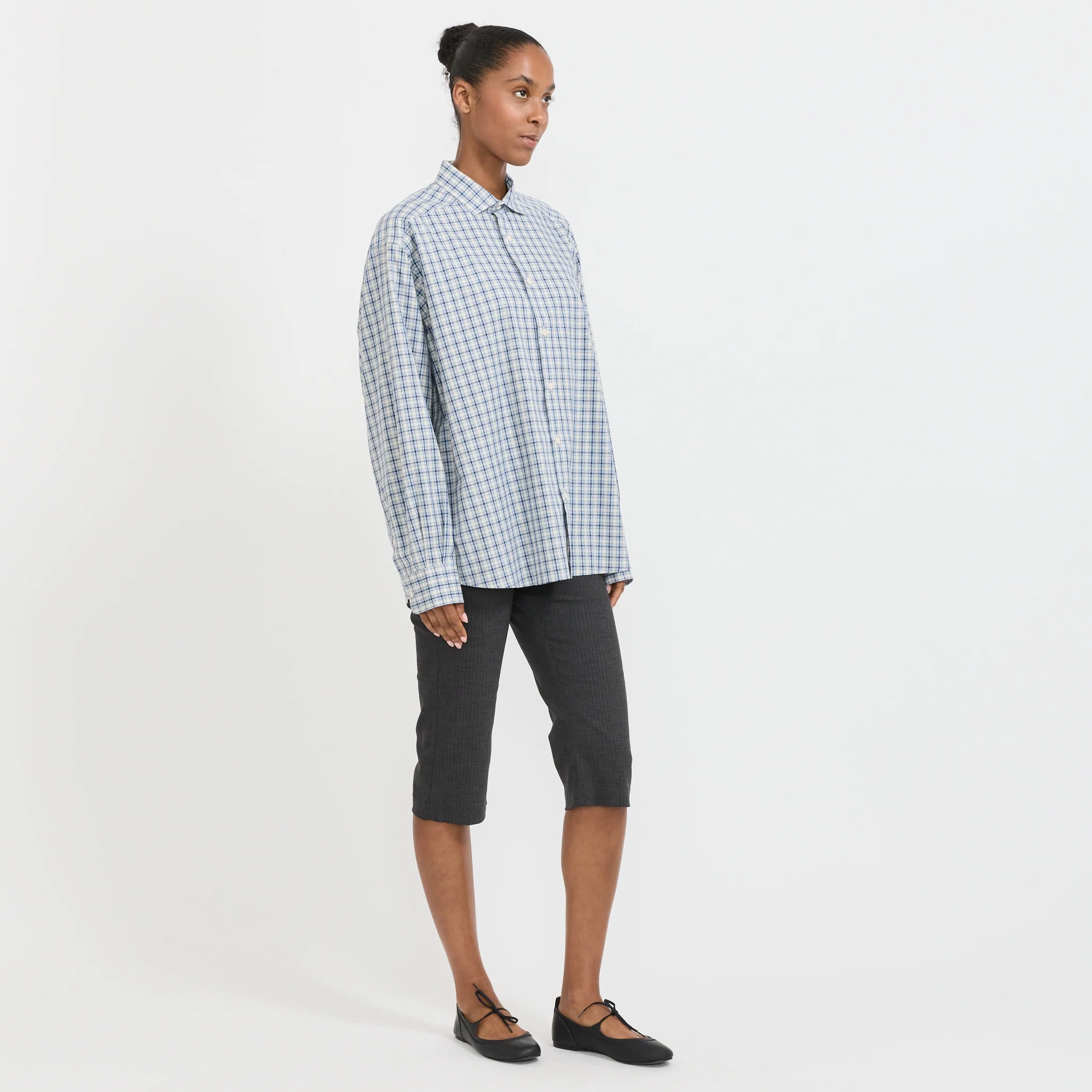 Claude Shirt Blue Check - Image 2