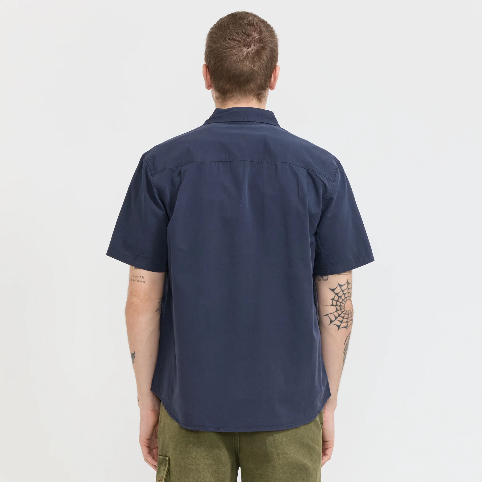 Cliff Short Sleeve Shirt Navy - Image 4