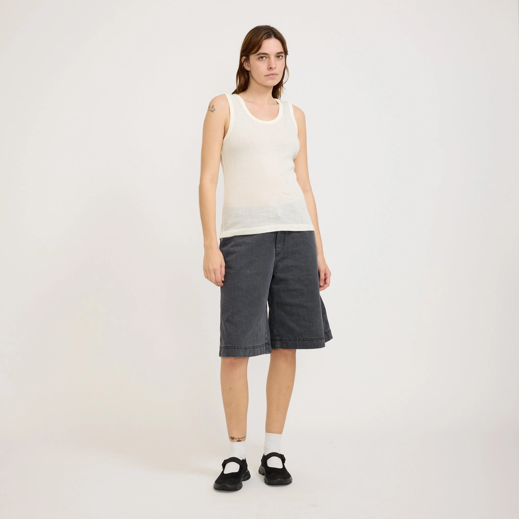 Close To The End Mesh T-Shirt Ecru - Image 2