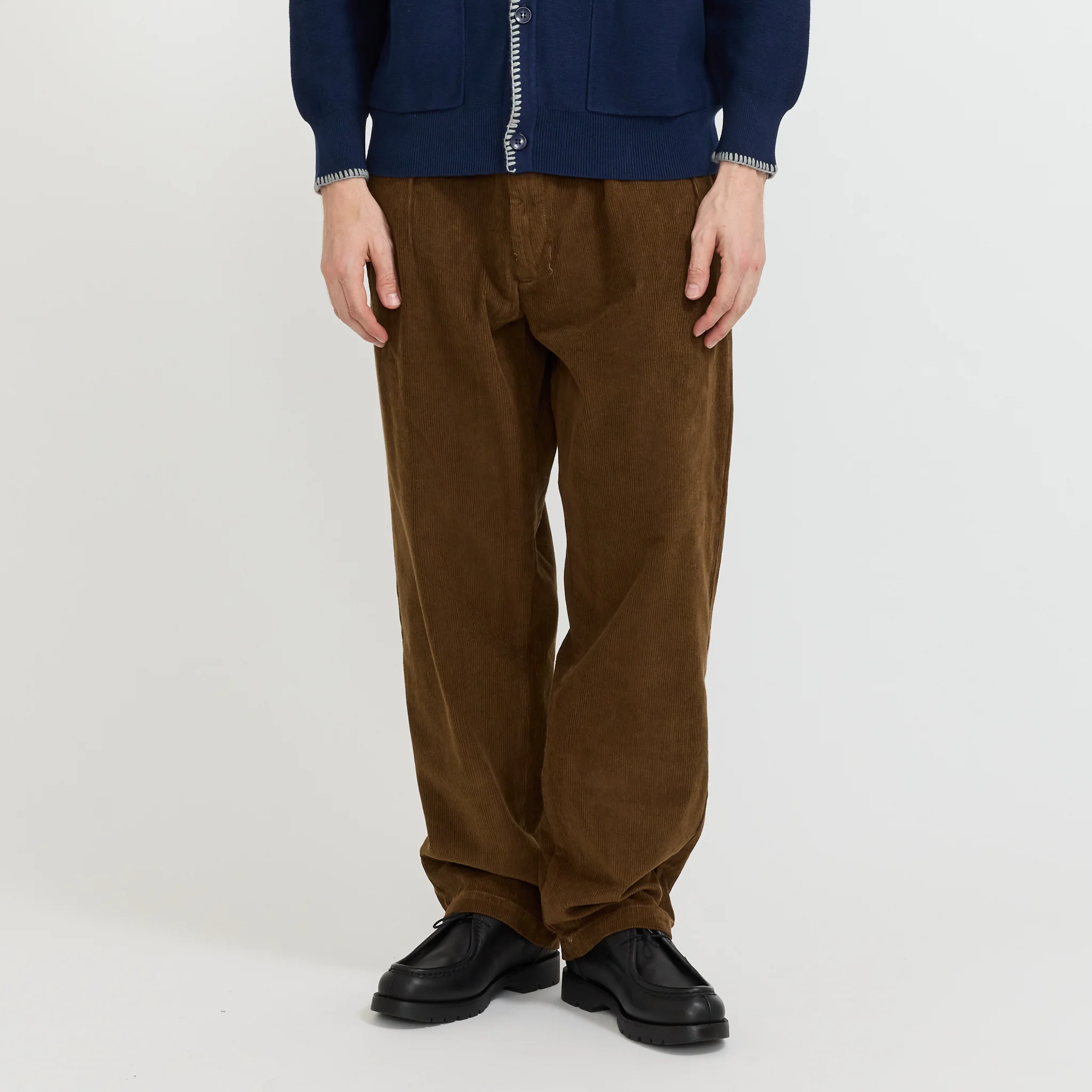 Corduroy Part Timer Pants Bark - Image 2