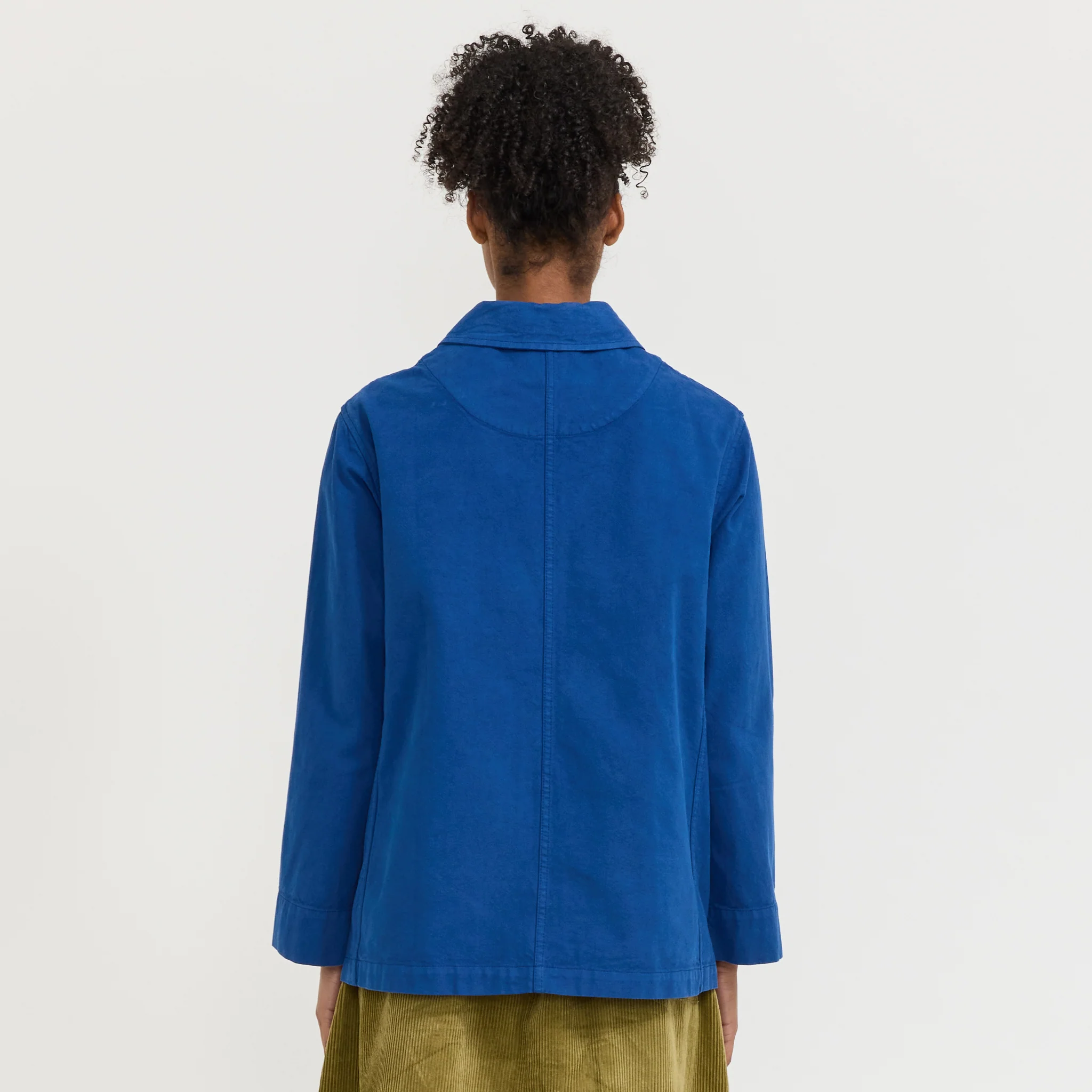 Cotton Canvas Workwear Jacket Cobalt - Image 4