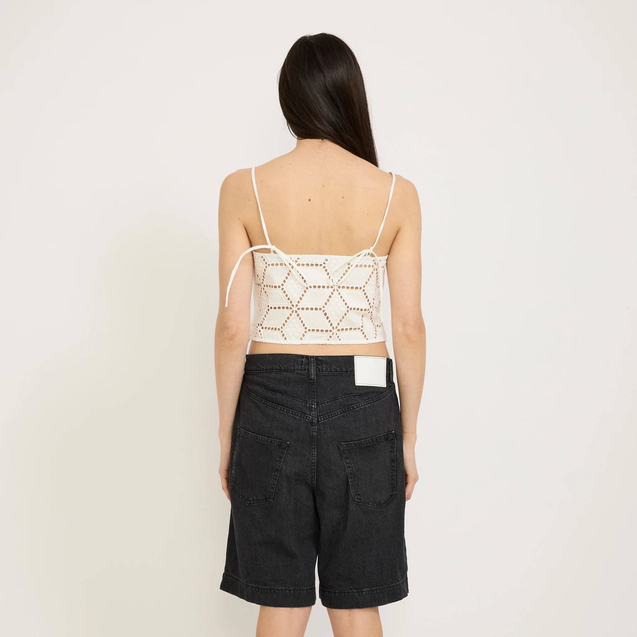 Cotton Lace Cami White - Image 4