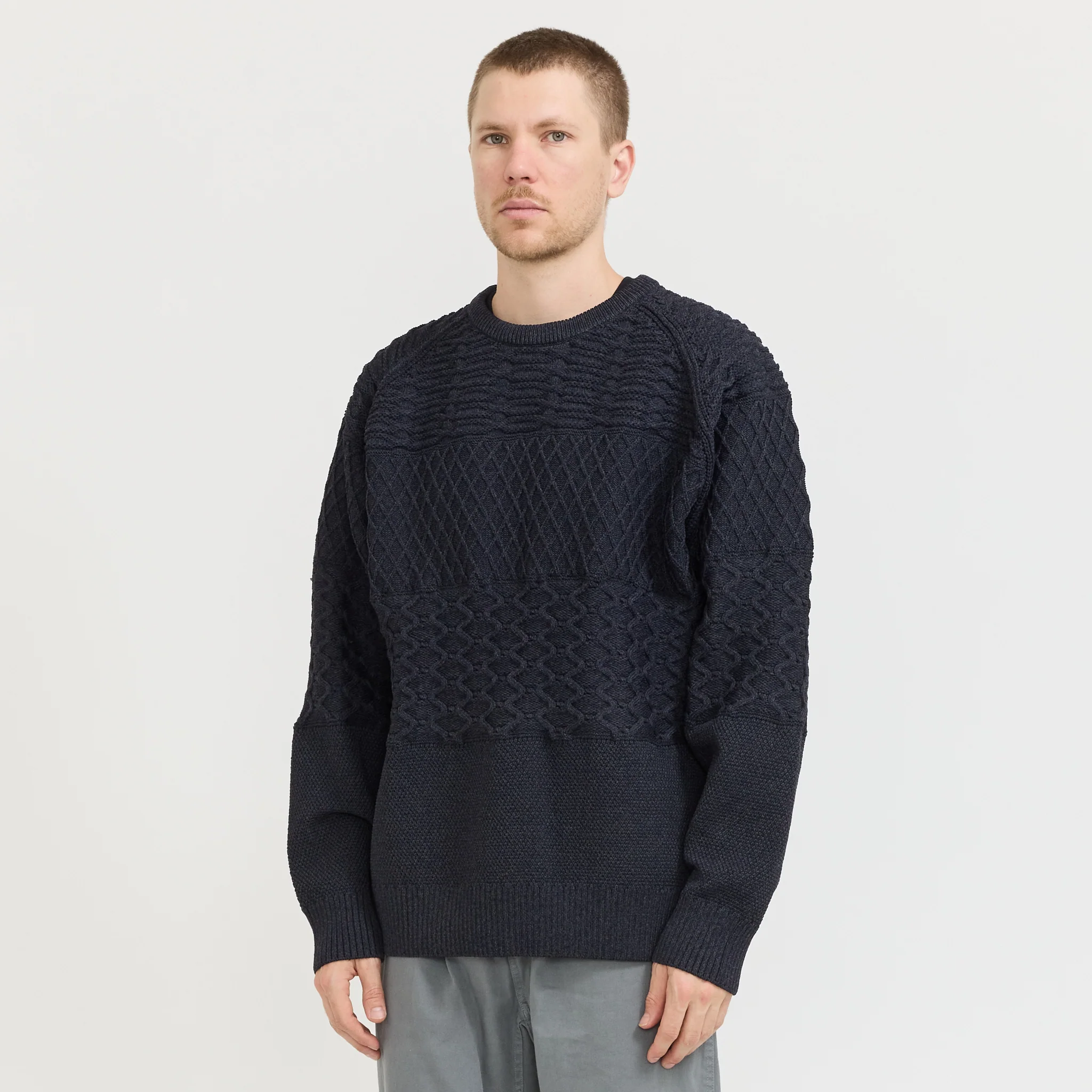 Crew Neck Sweater Dark Navy