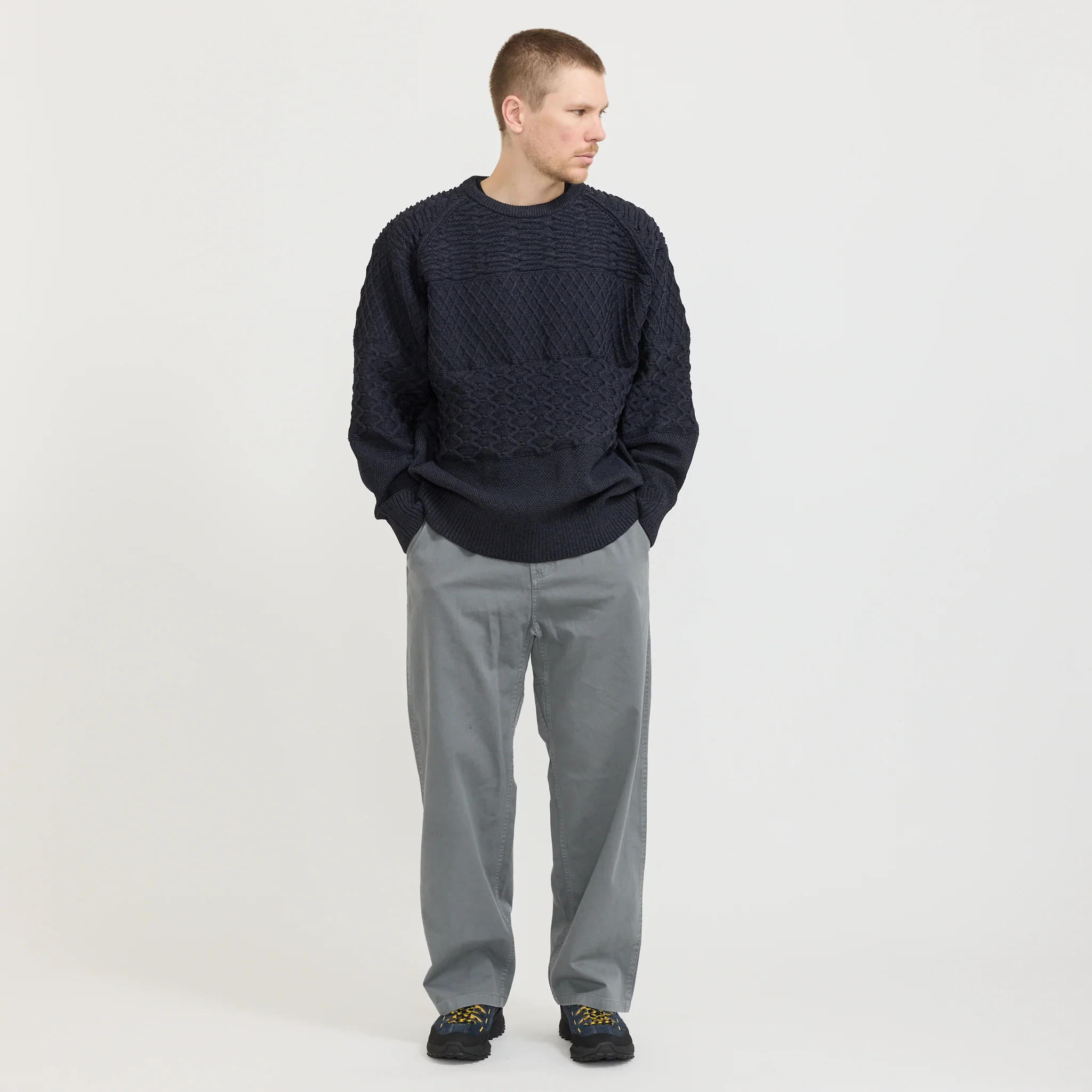 Crew Neck Sweater Dark Navy - Image 2