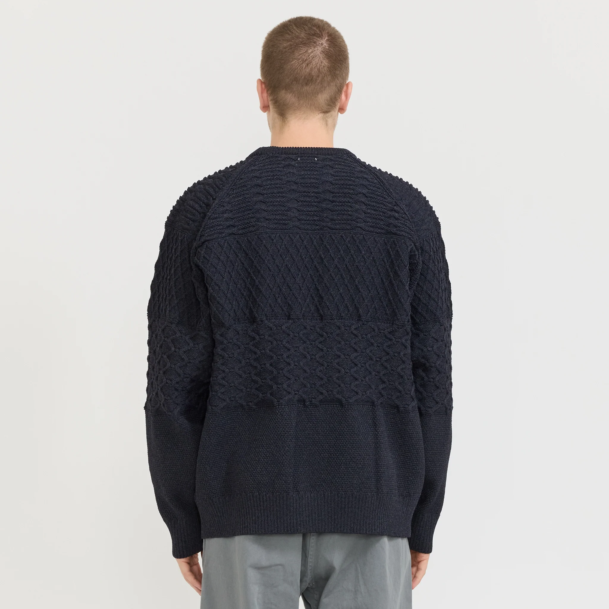 Crew Neck Sweater Dark Navy - Image 4