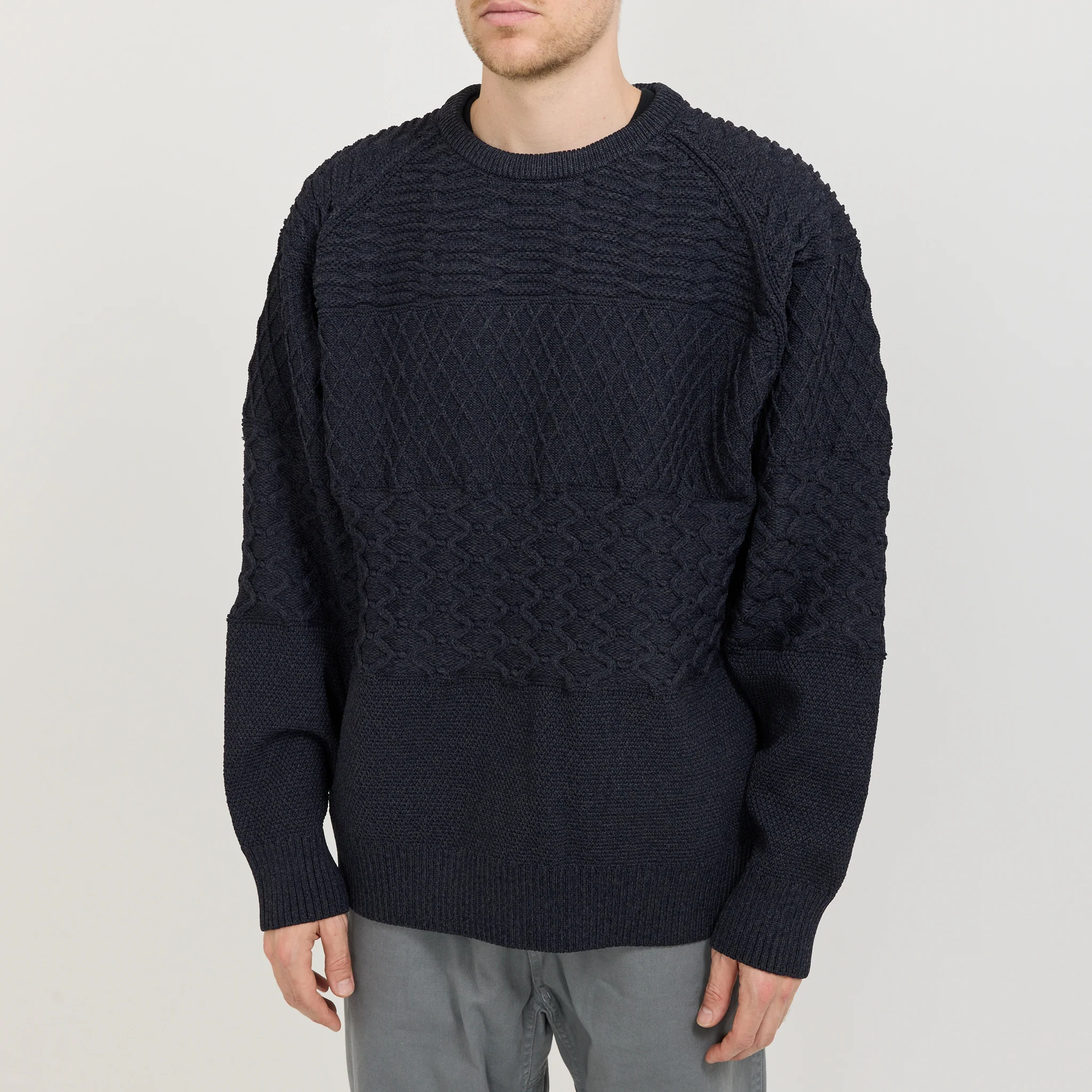 Crew Neck Sweater Dark Navy - Image 5