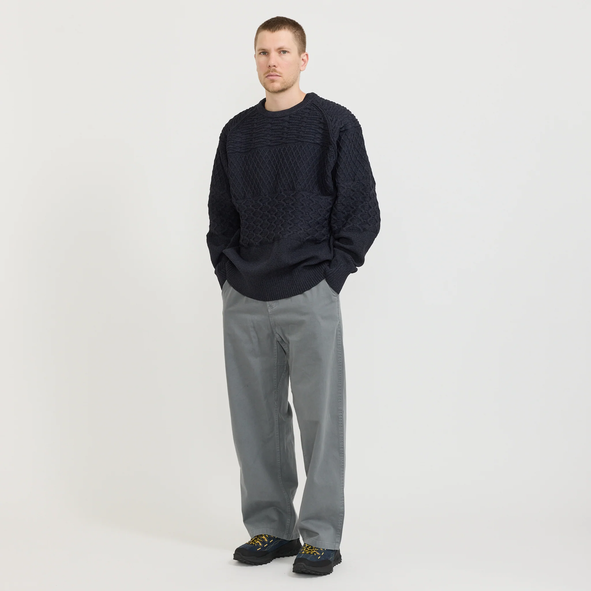Crew Neck Sweater Dark Navy - Image 6