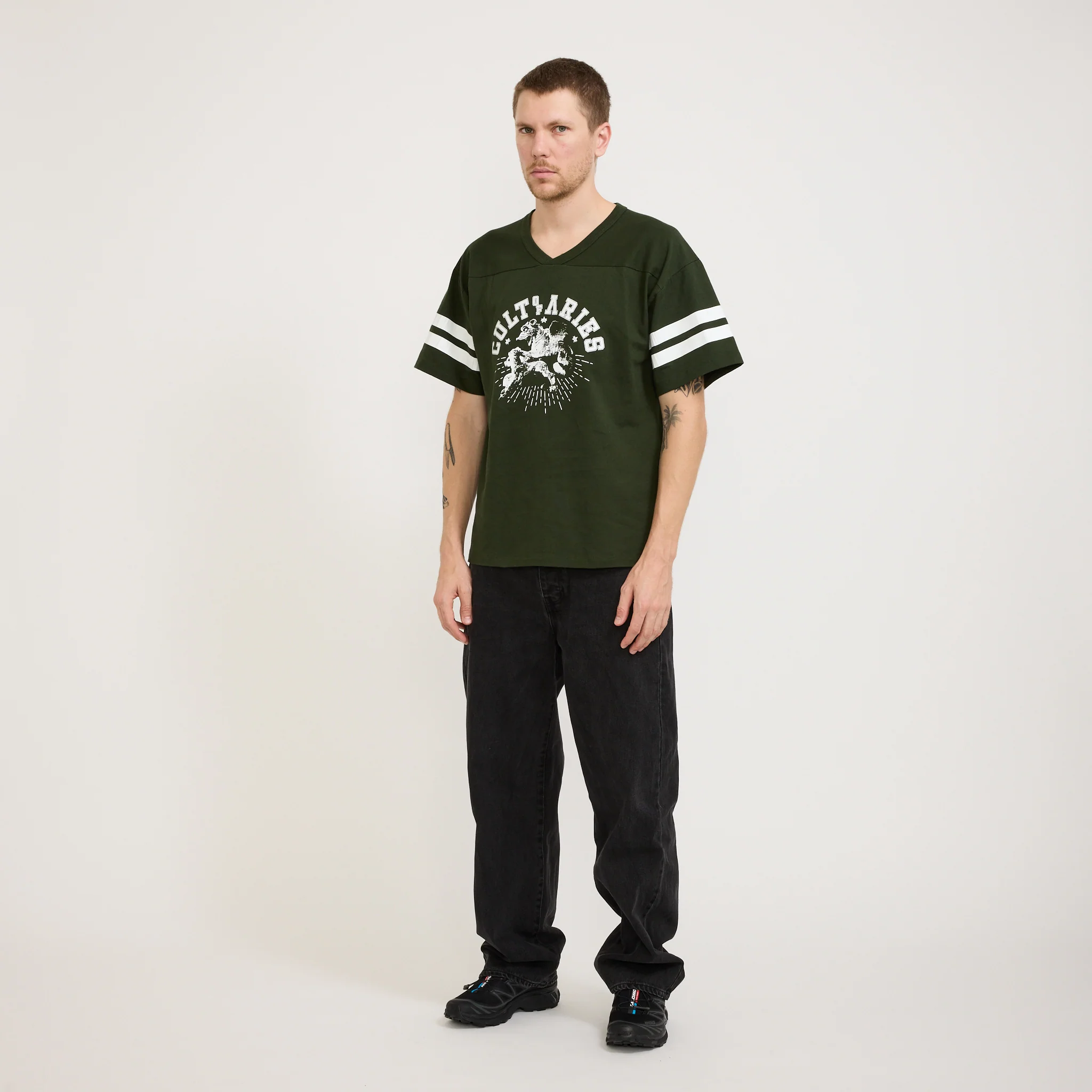 Cult Of Varsity SS Tee Forest Green - Image 2