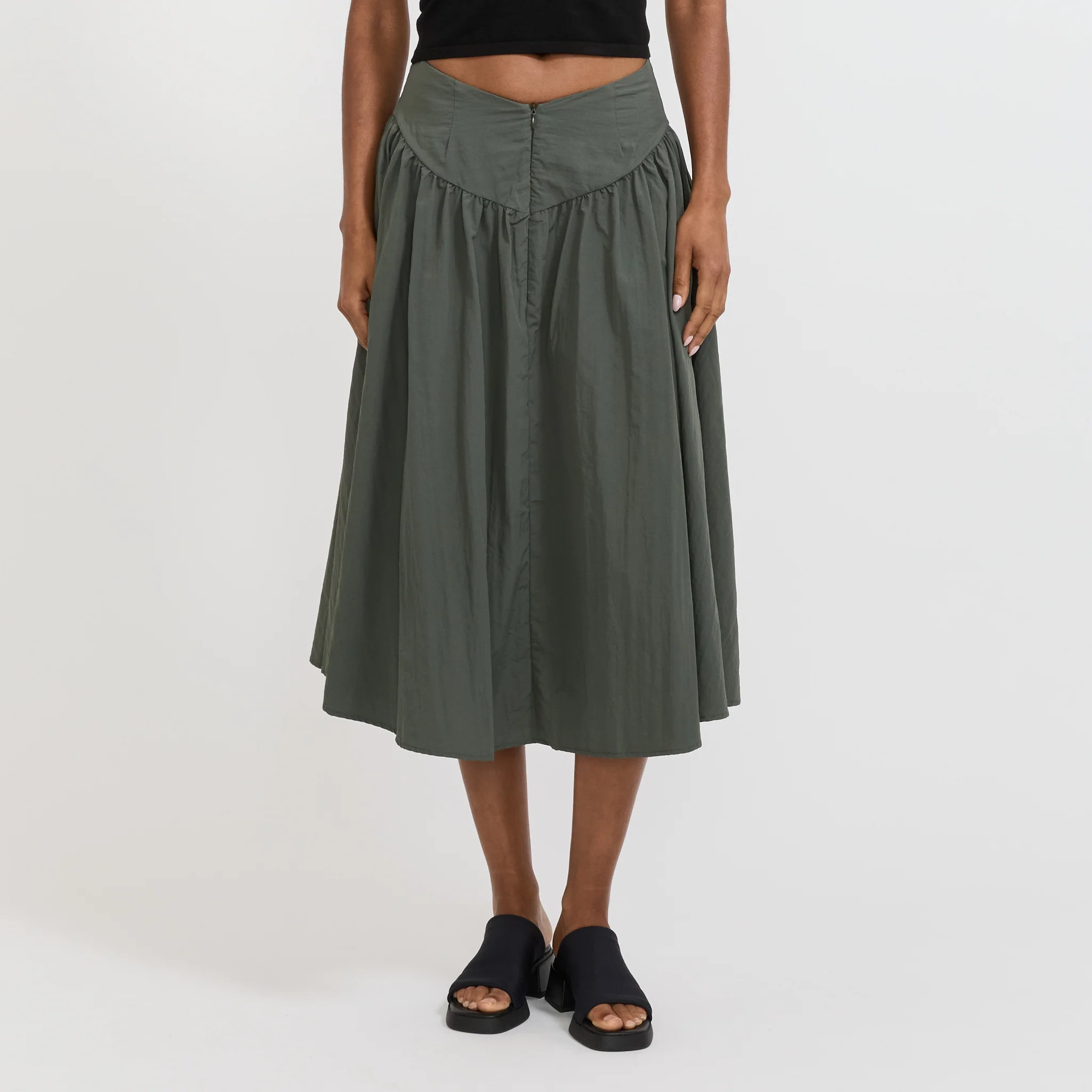 Deba Midi Skirt Slate