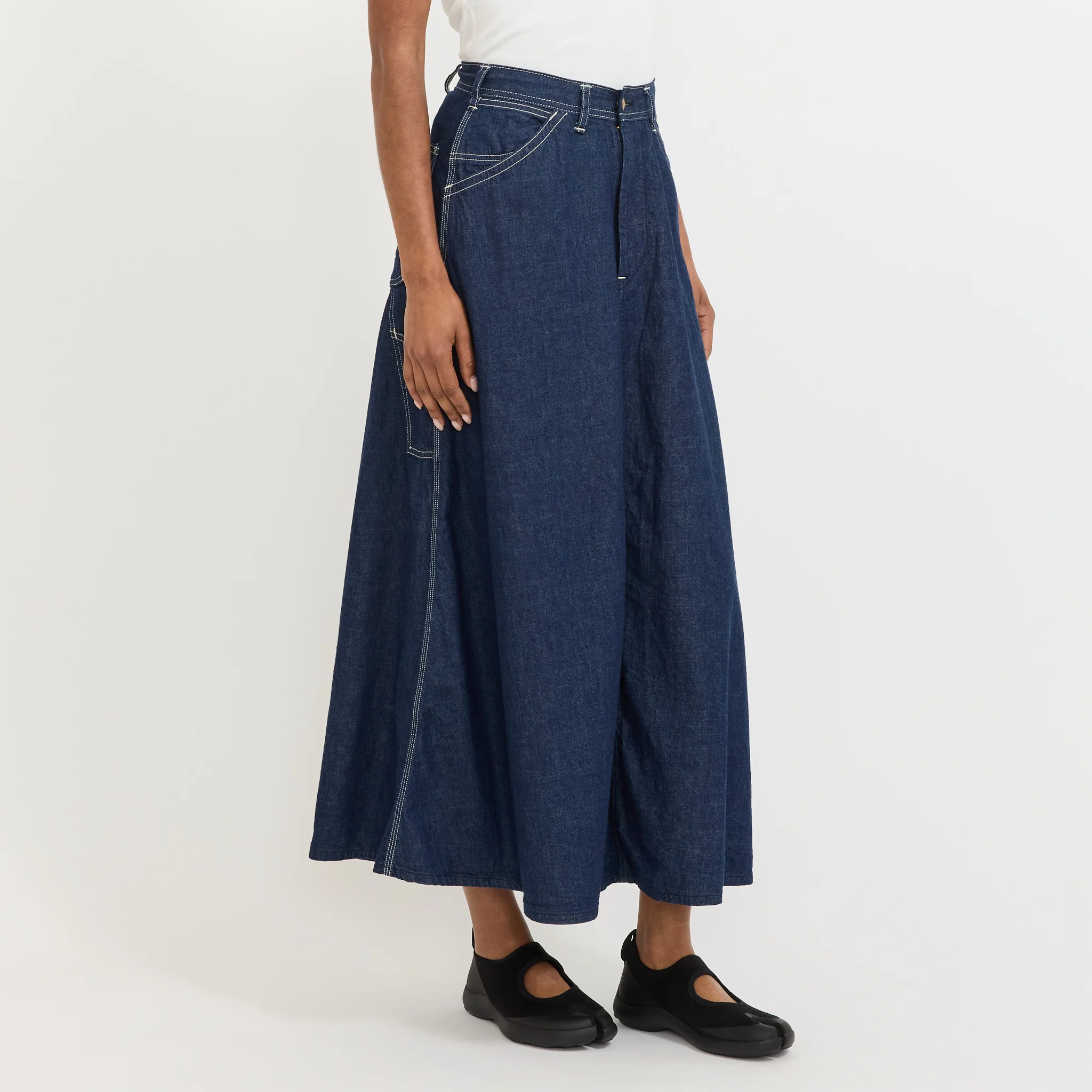 Denim Painter Long Skirt - Image 3