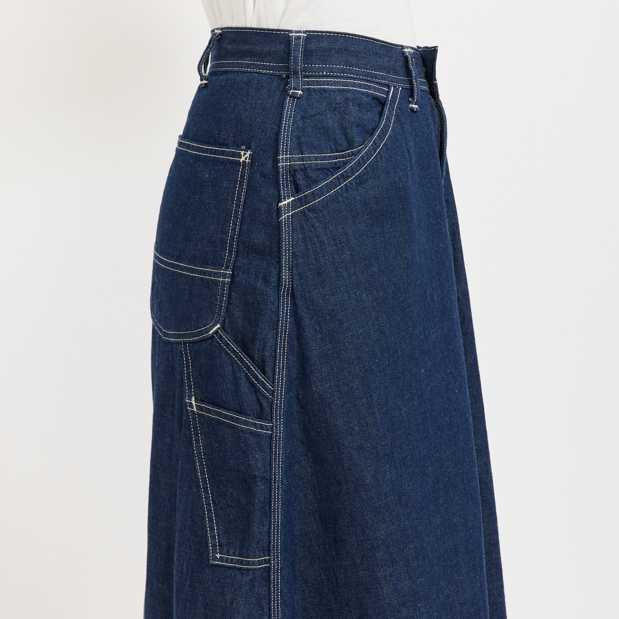 Denim Painter Long Skirt - Image 7