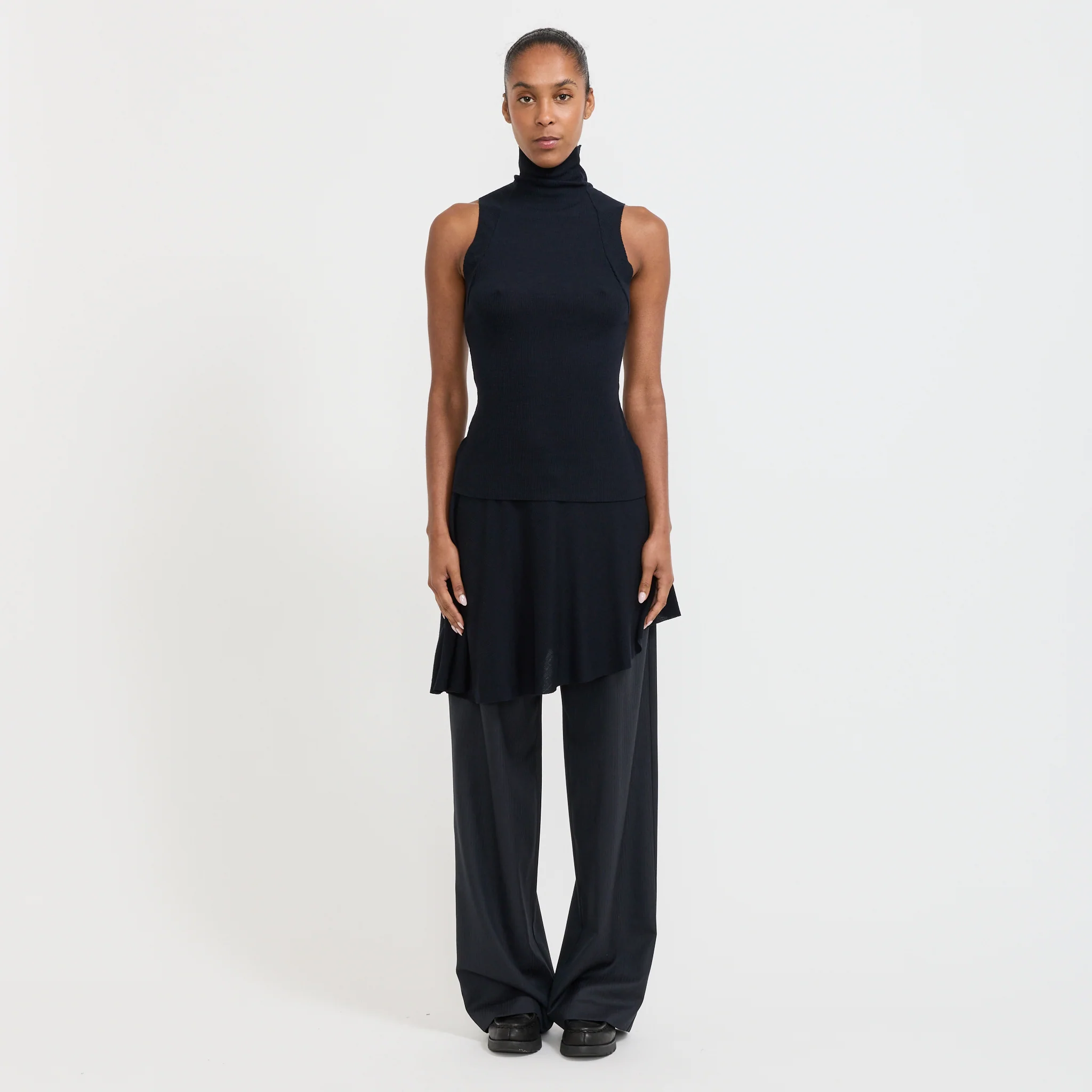Dissolve Wool Skirt Ink - Image 2
