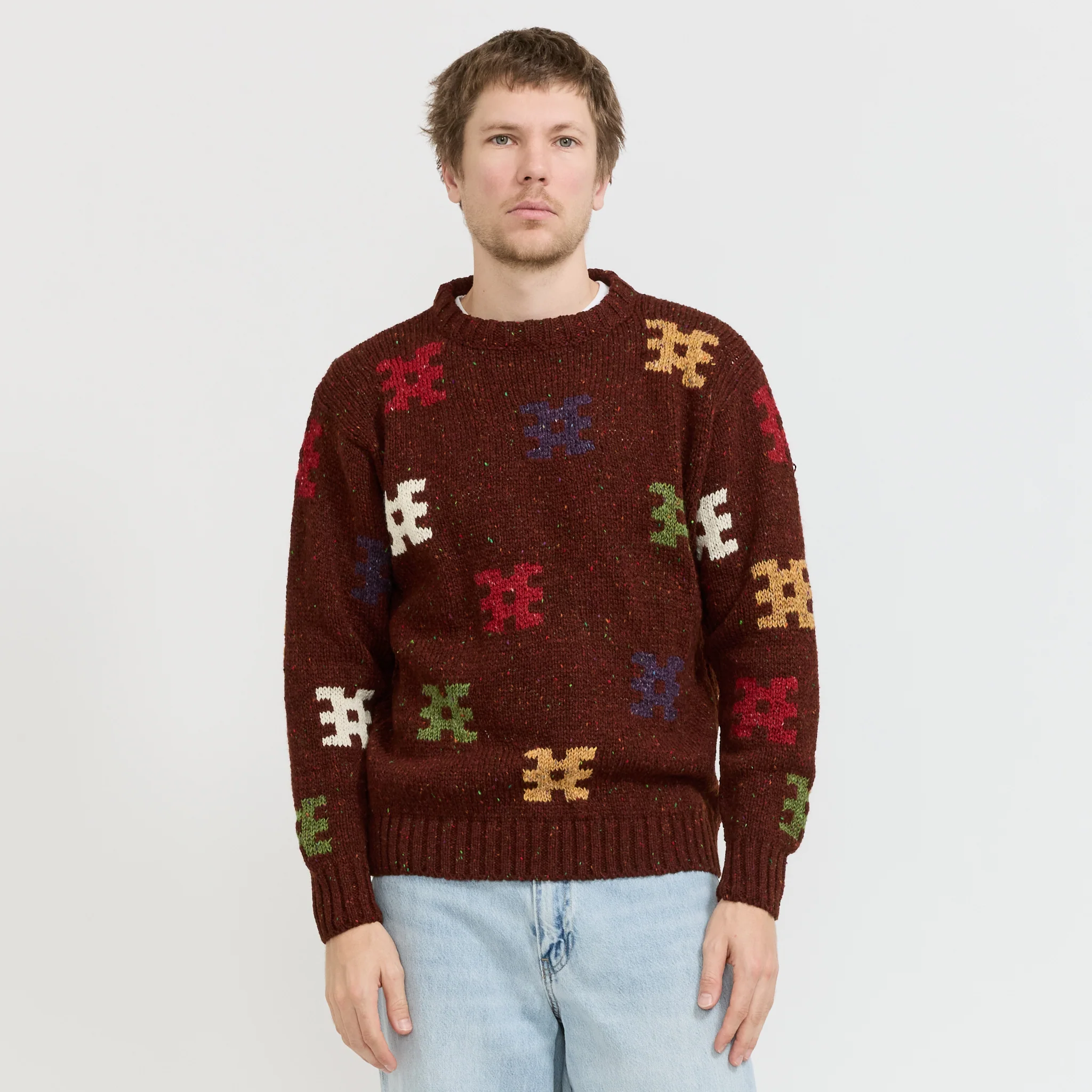 Distant Echoes Pullover Burgundy - Image 7