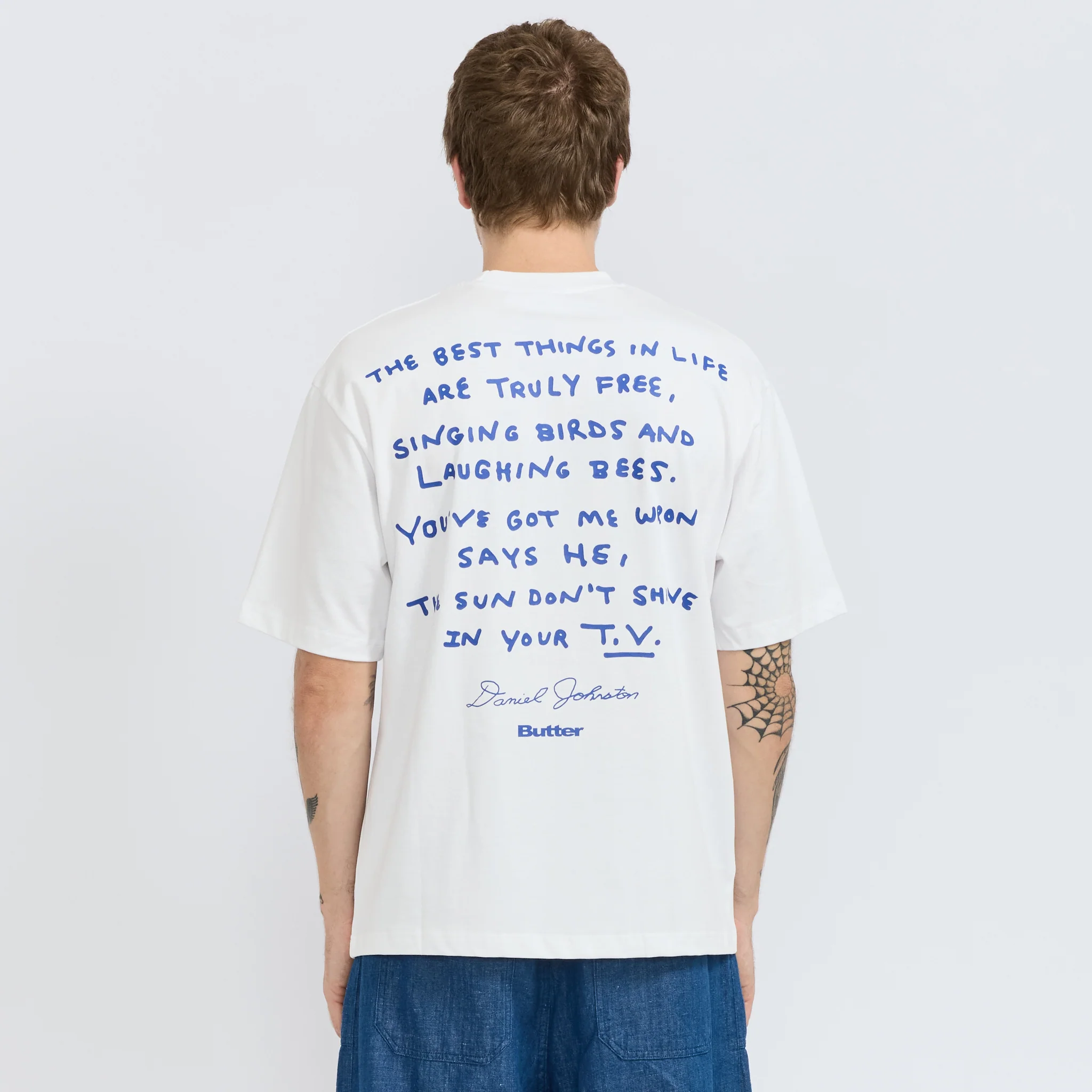 Don't Be Scared Tee White - Image 4