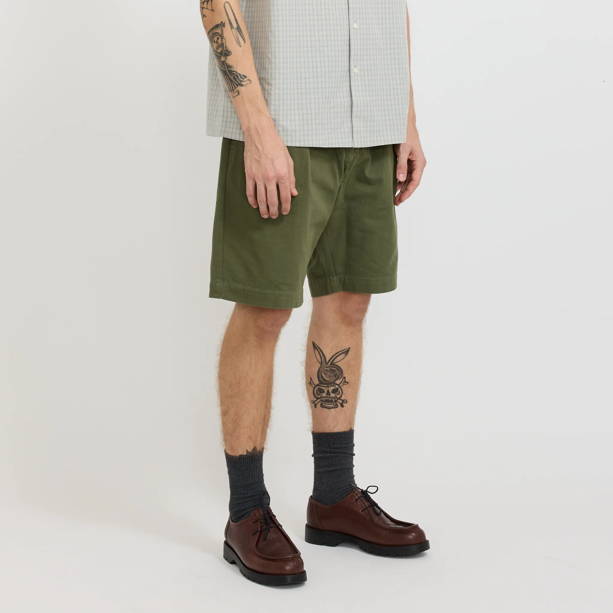 Drill Part Timer Shorts Olive - Image 3