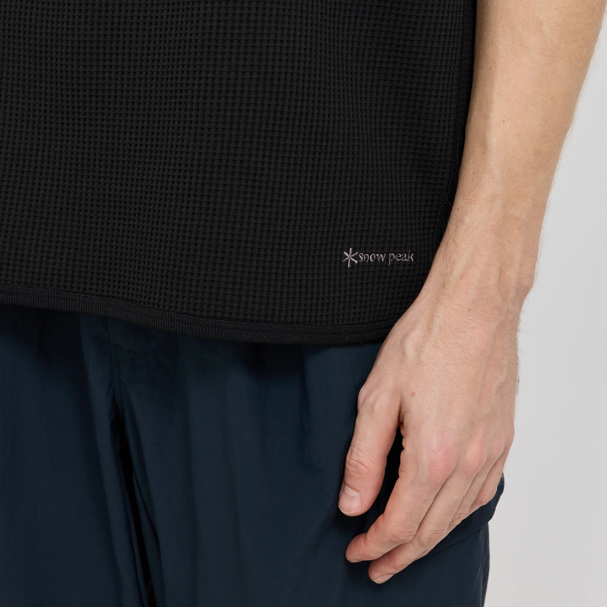 Dry Waffle T-Shirt Black - Image 5