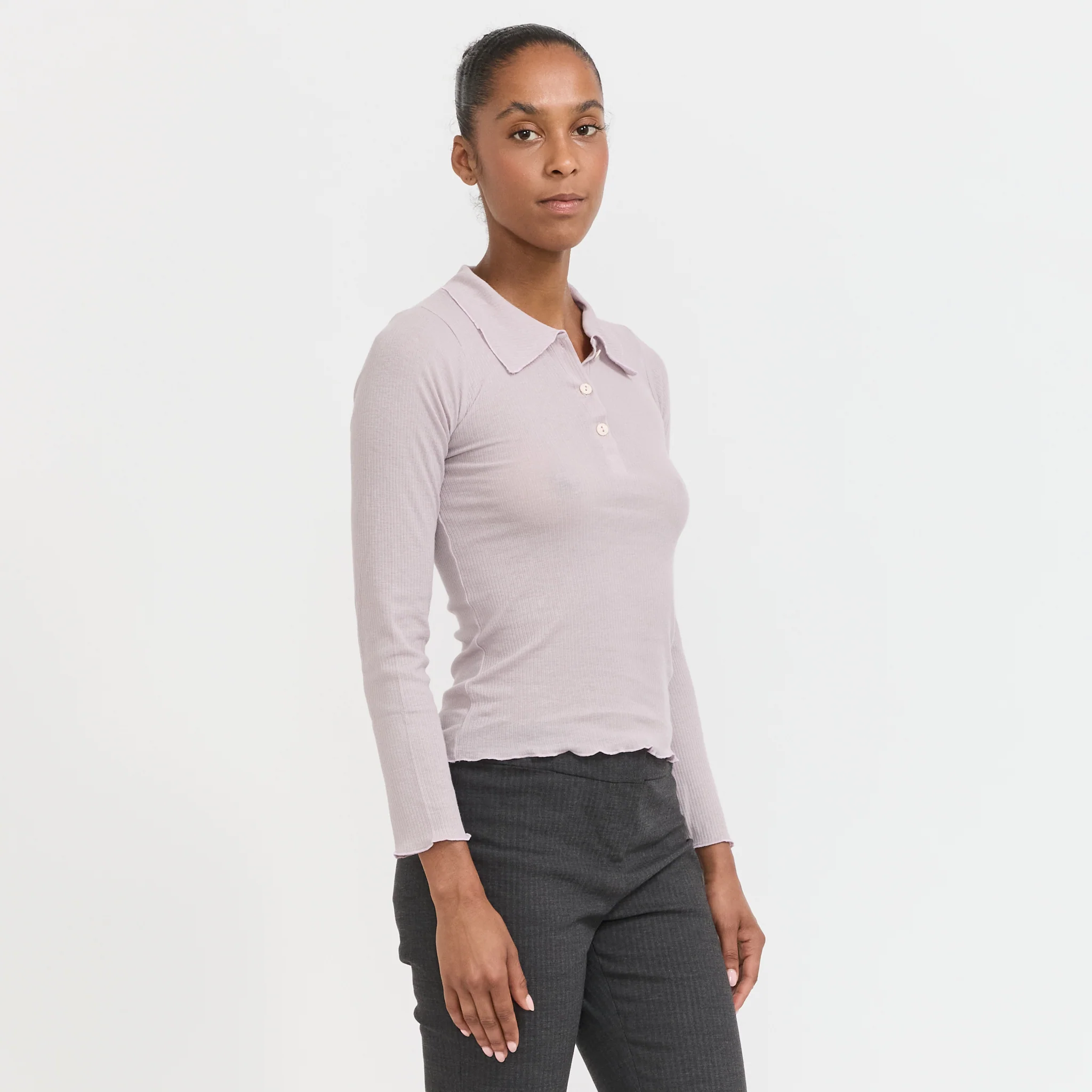 Dual Long Sleeve Tee Verbe Purple - Image 3