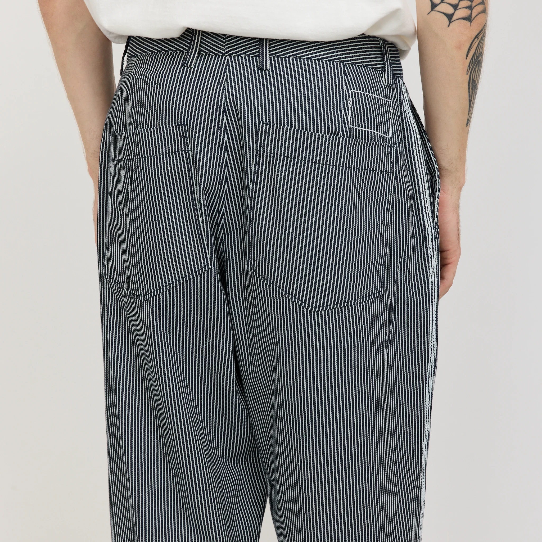 Duke Pant Hickory Stripe Denim Indigo - Image 6