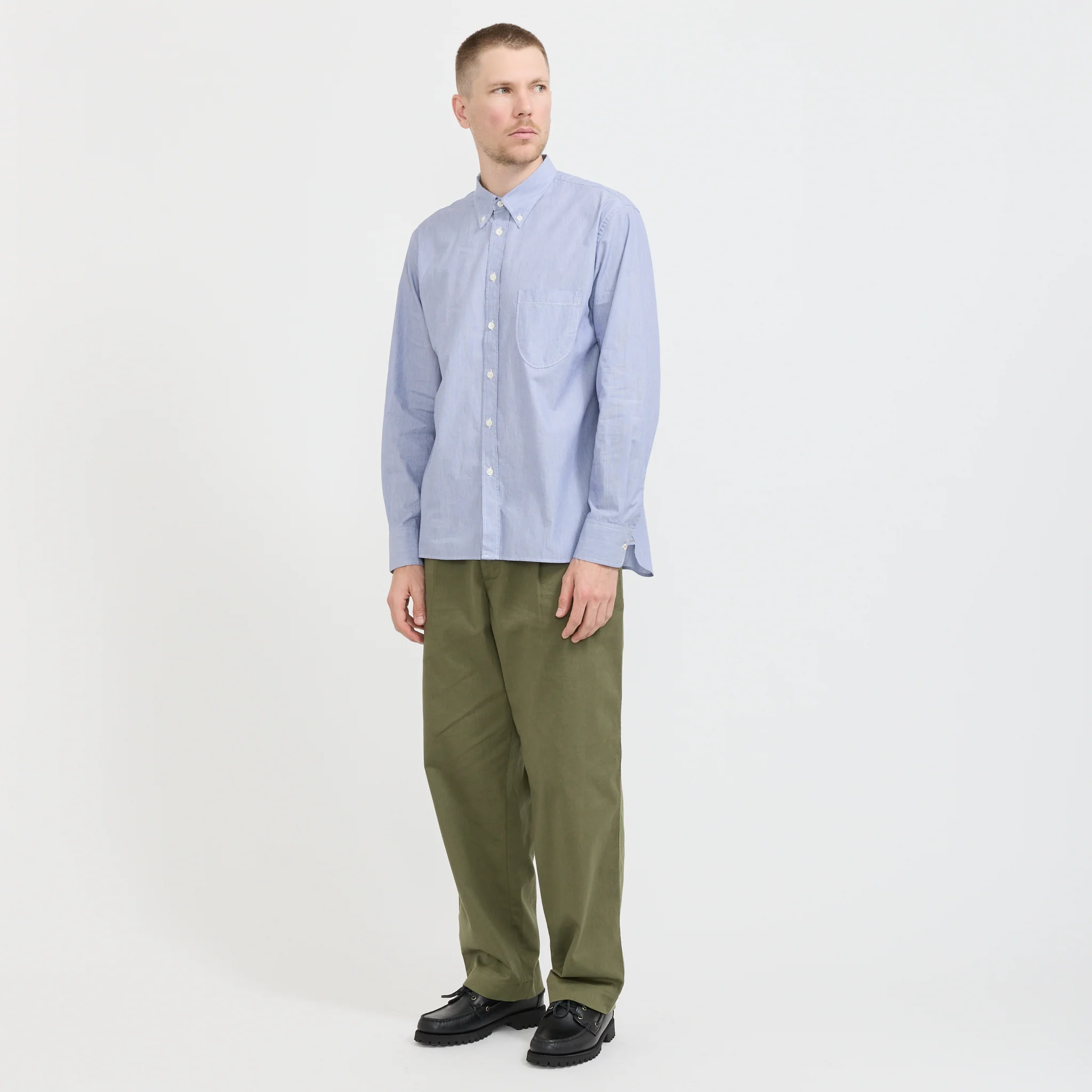 Duke Pant Twill Light Olive - Image 2