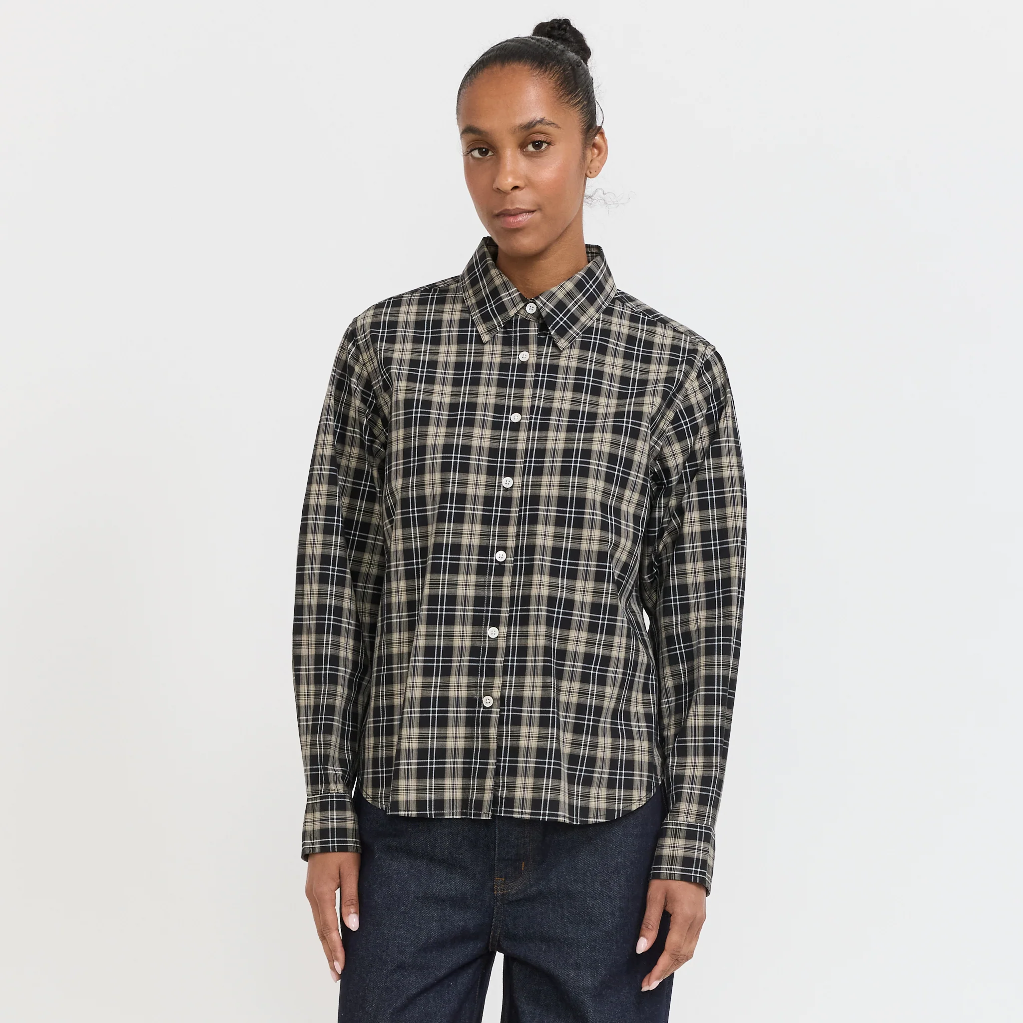 Dume Shirt Black Plaid