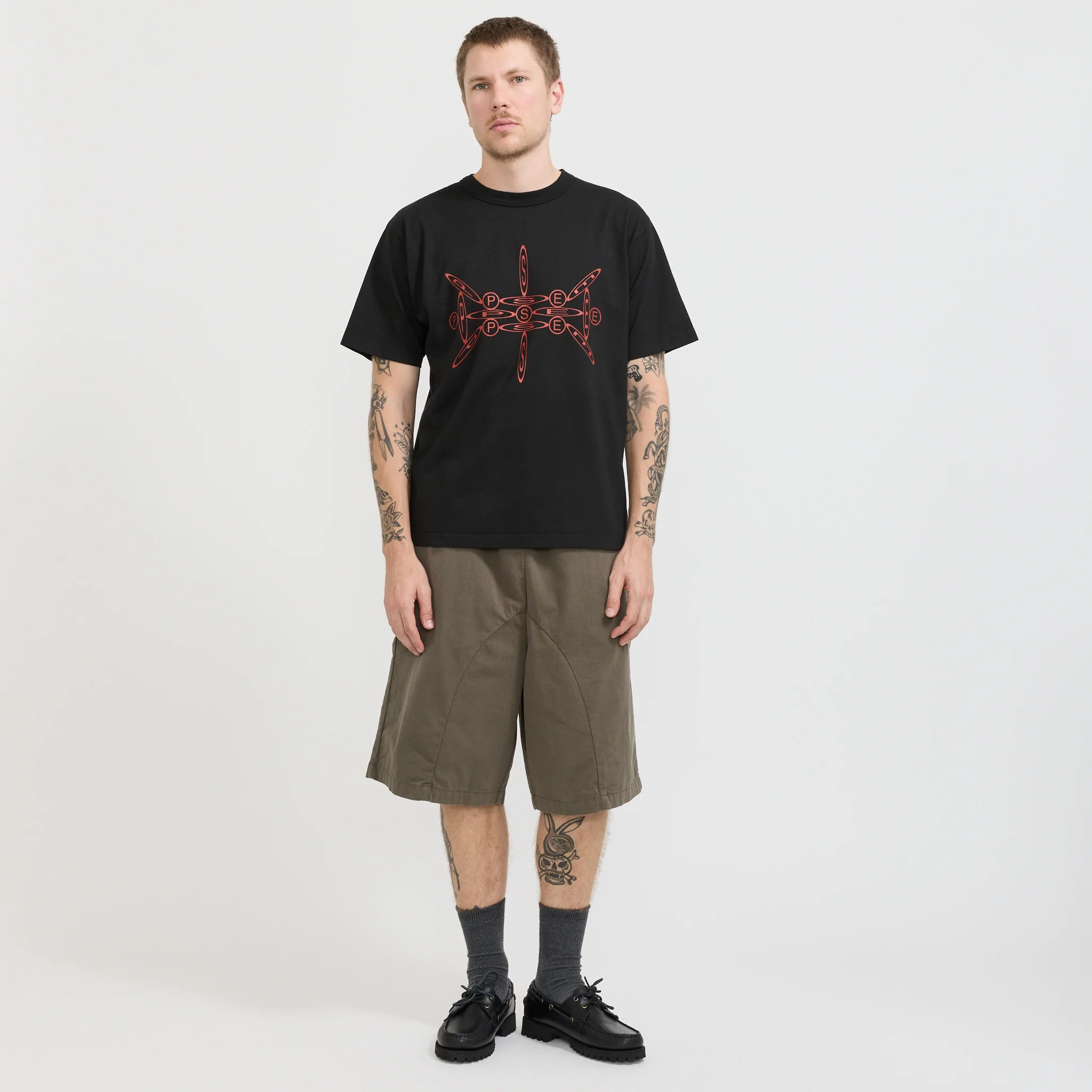 Elasticated Cotton Shorts Bark - Image 8