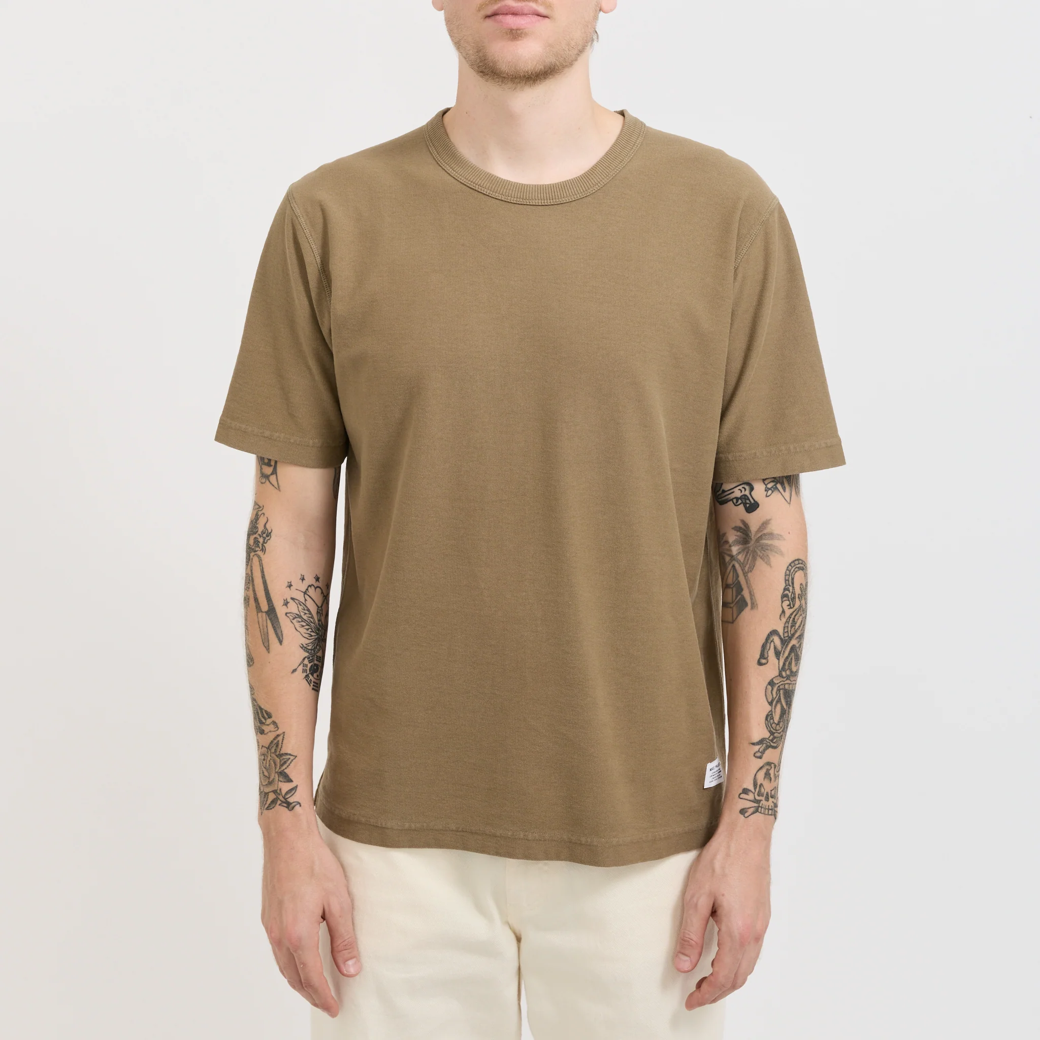 Elmelunde Organic Dry Cotton GMD T-Shirt Walnut - Image 5