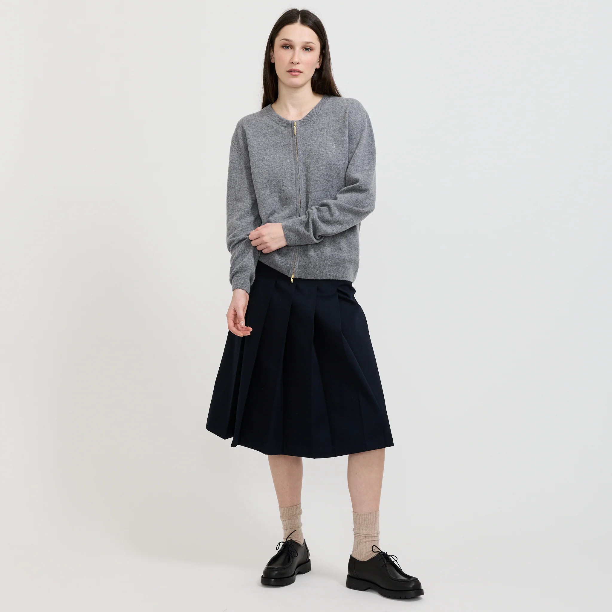 Elodie Cardigan Grey Marle - Image 2