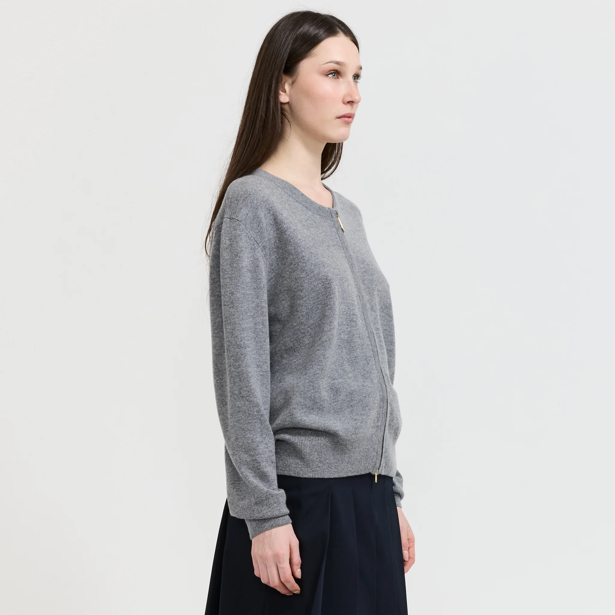 Elodie Cardigan Grey Marle - Image 3