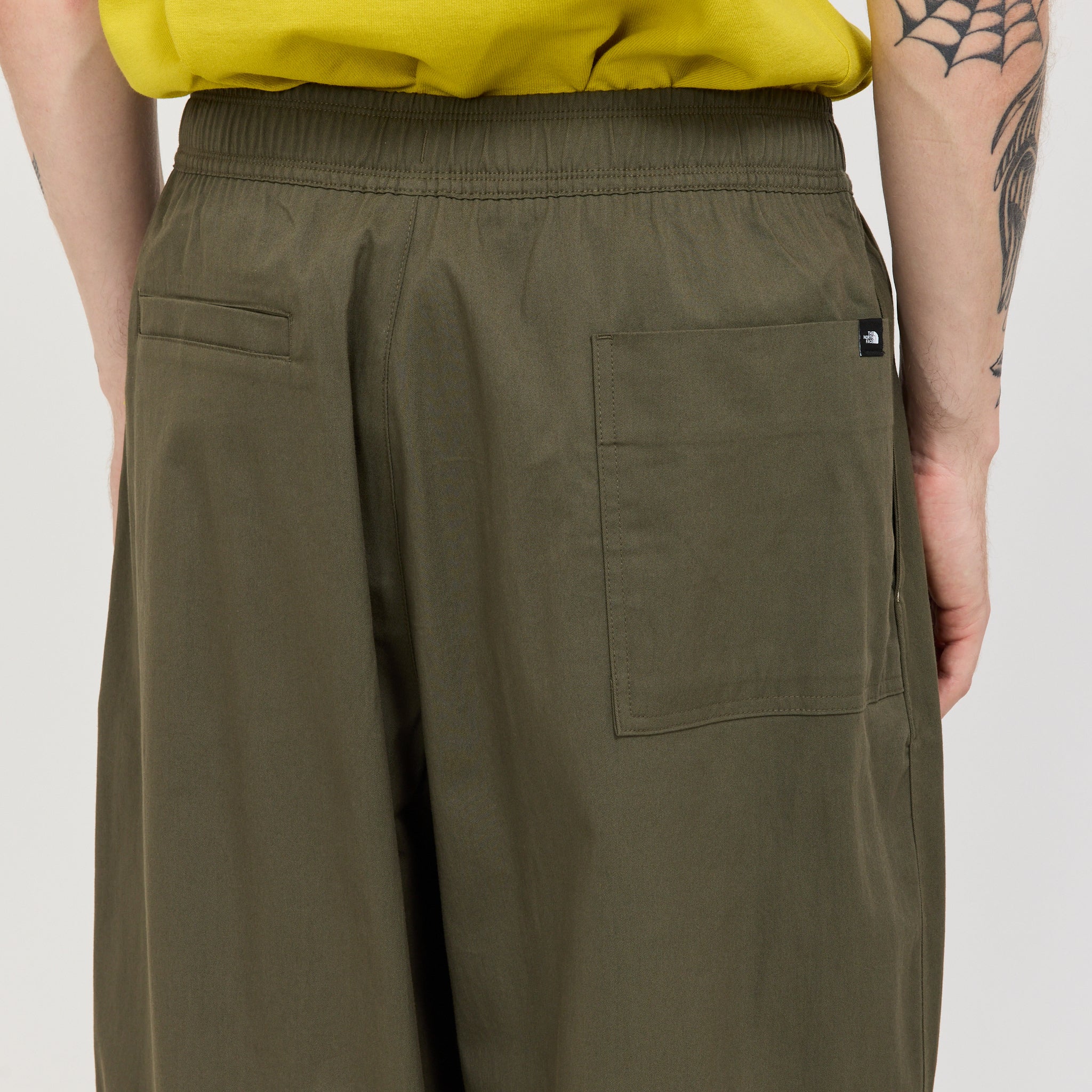 EVD Twill Wide Pant New Taupe Green - Image 6