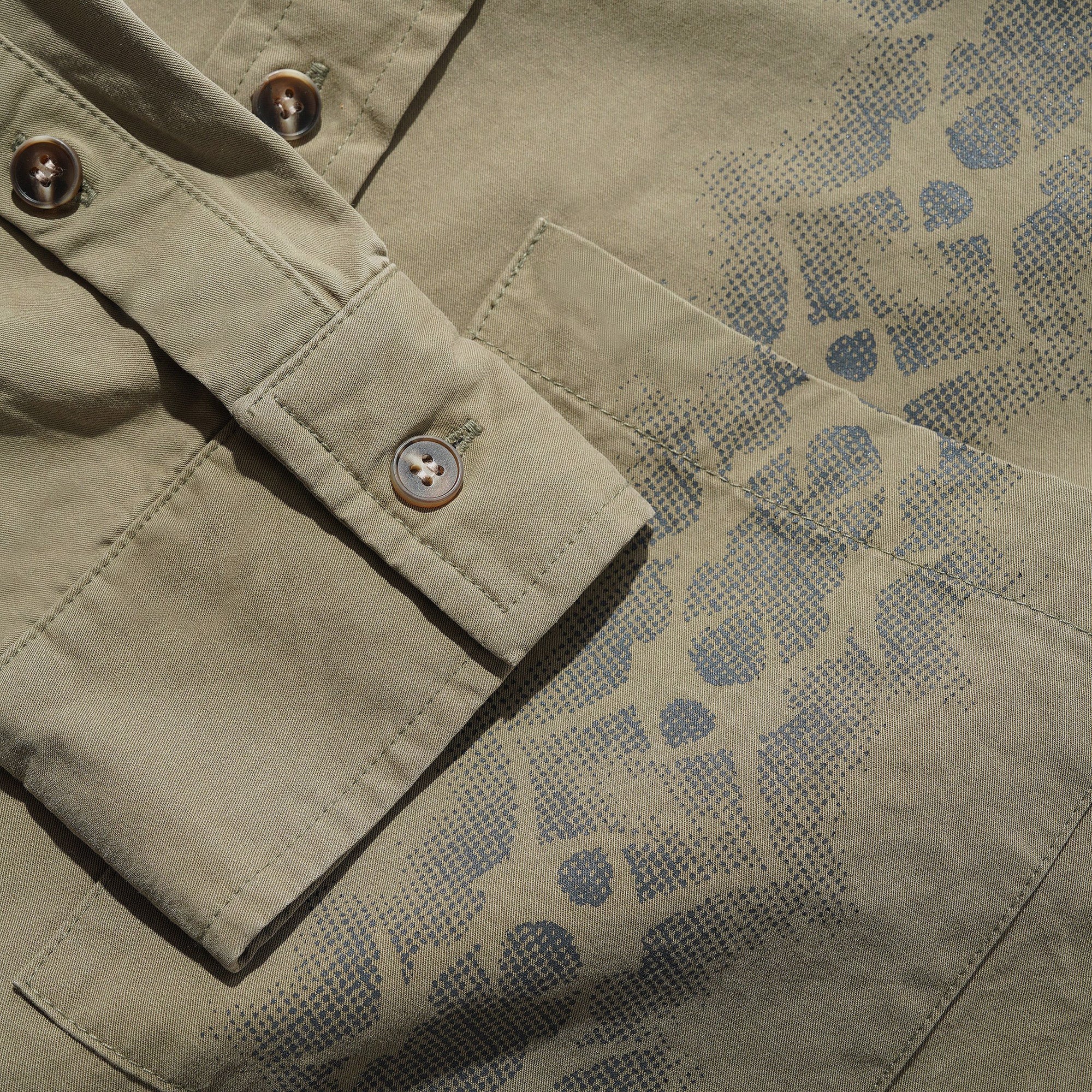 Fade Button Up Shirt Washed Fatigue - Image 2
