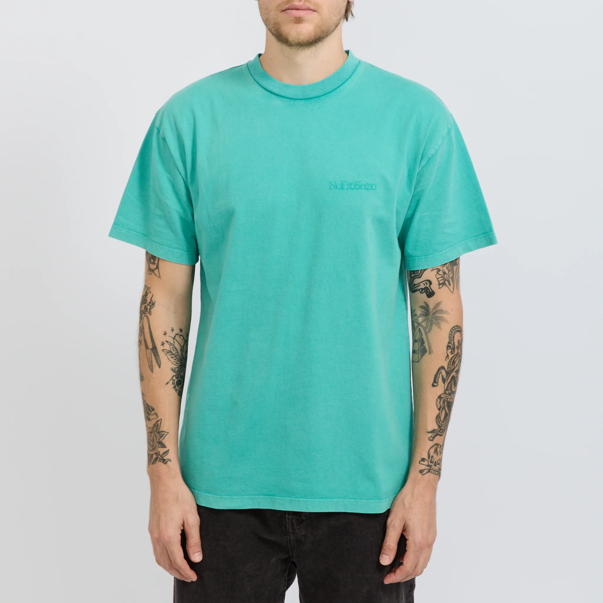 Faded Mini Problemo SS Tee Aqua - Image 5
