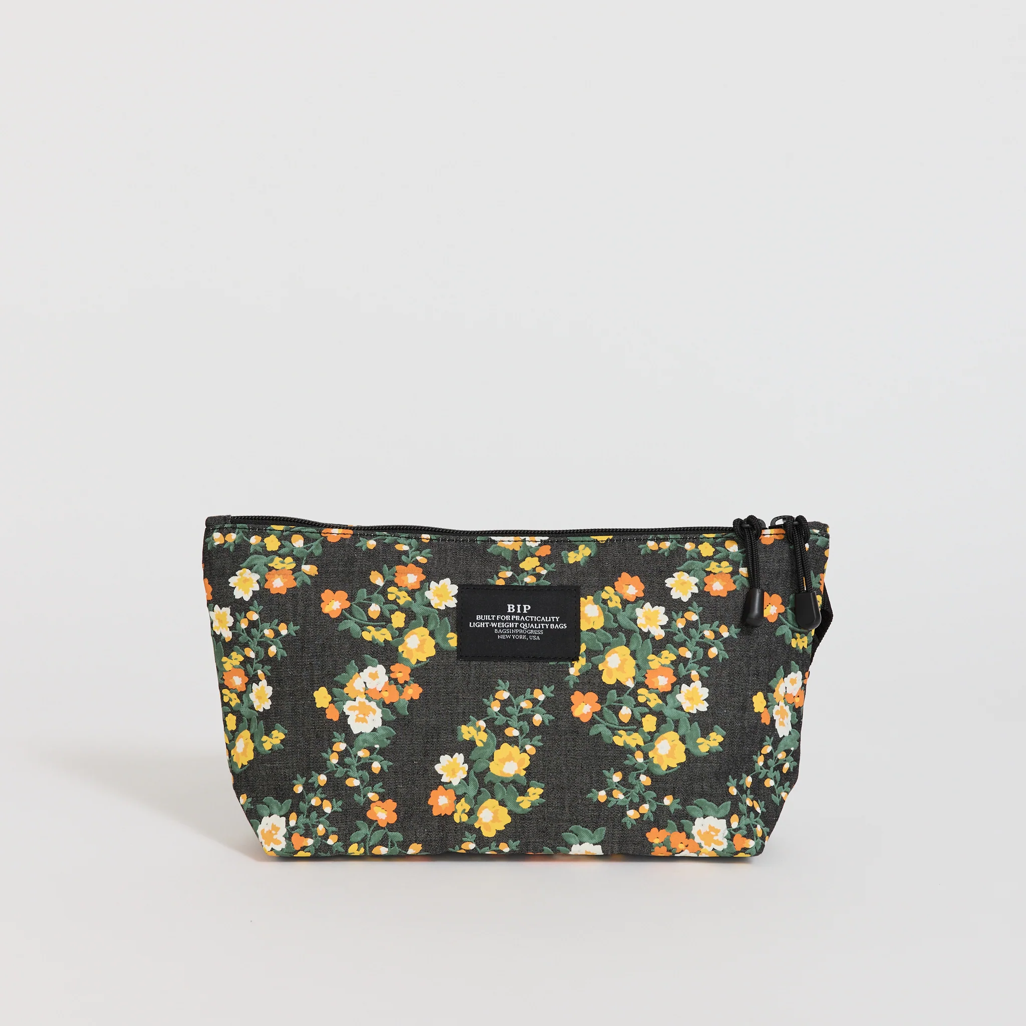 Fannypack Crossbody Floral Black Denim