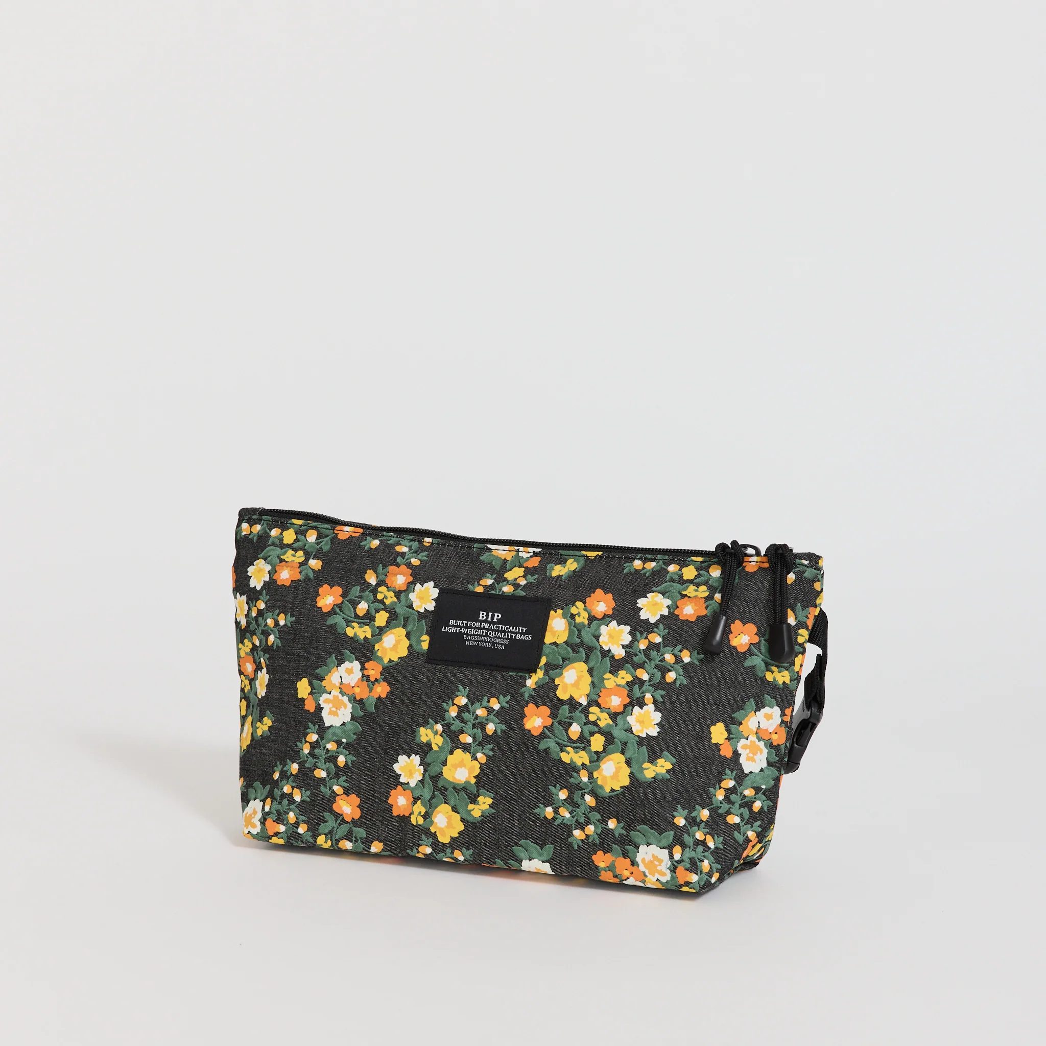 Fannypack Crossbody Floral Black Denim - Image 2