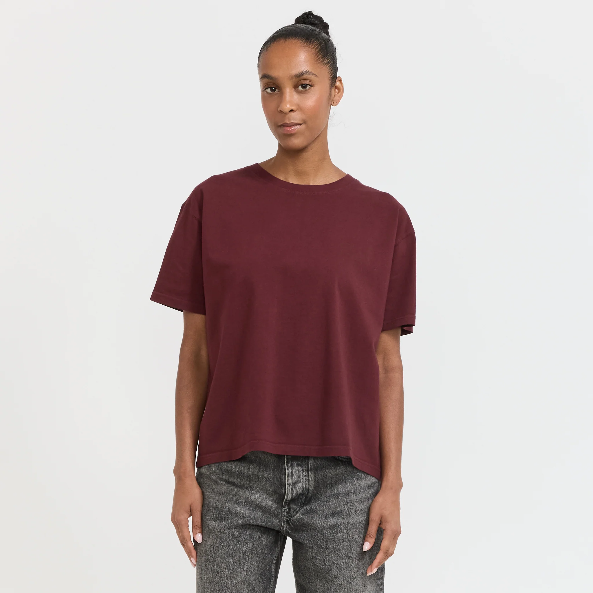 Fizvalley T-Shirt Vintage Burgundy