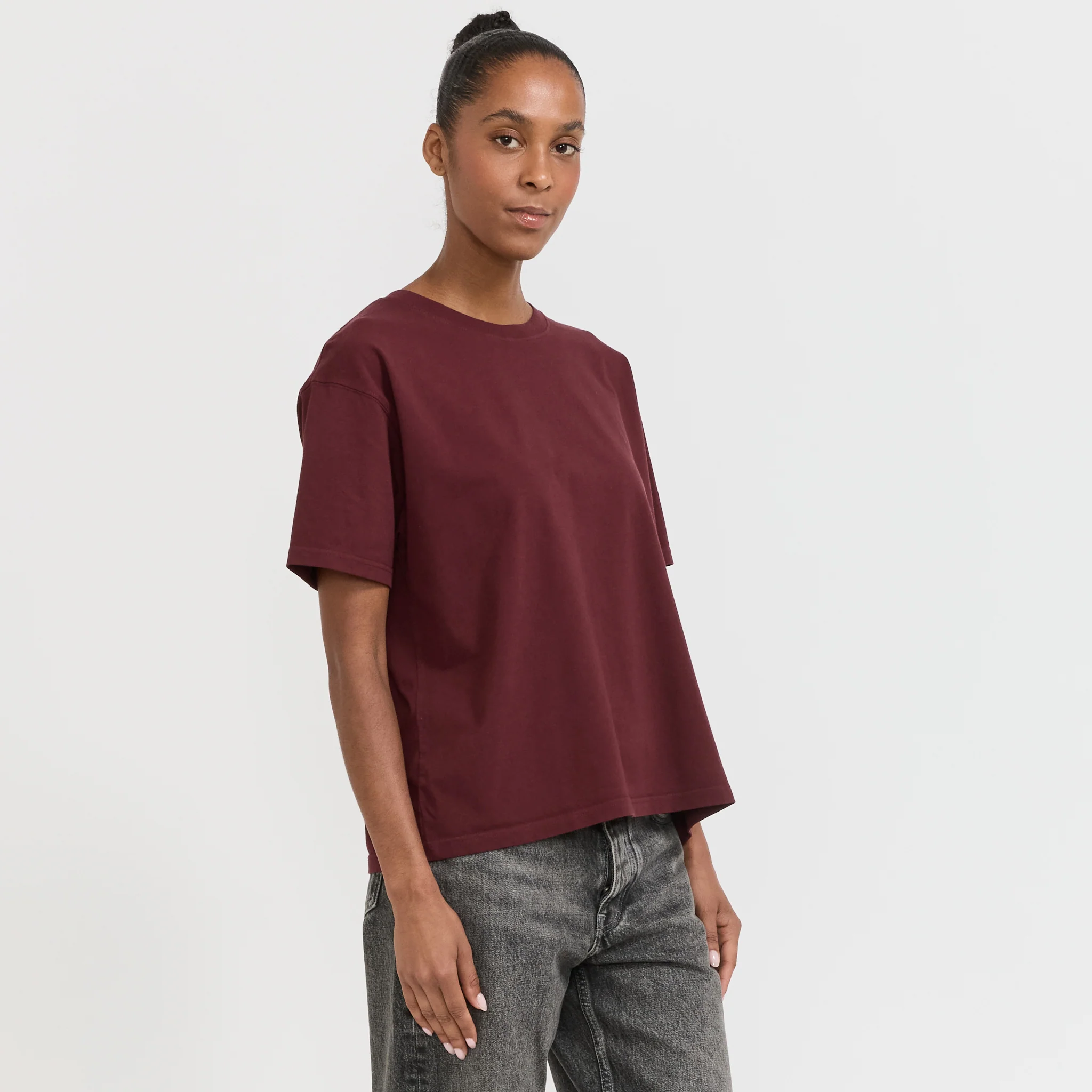 Fizvalley T-Shirt Vintage Burgundy - Image 3