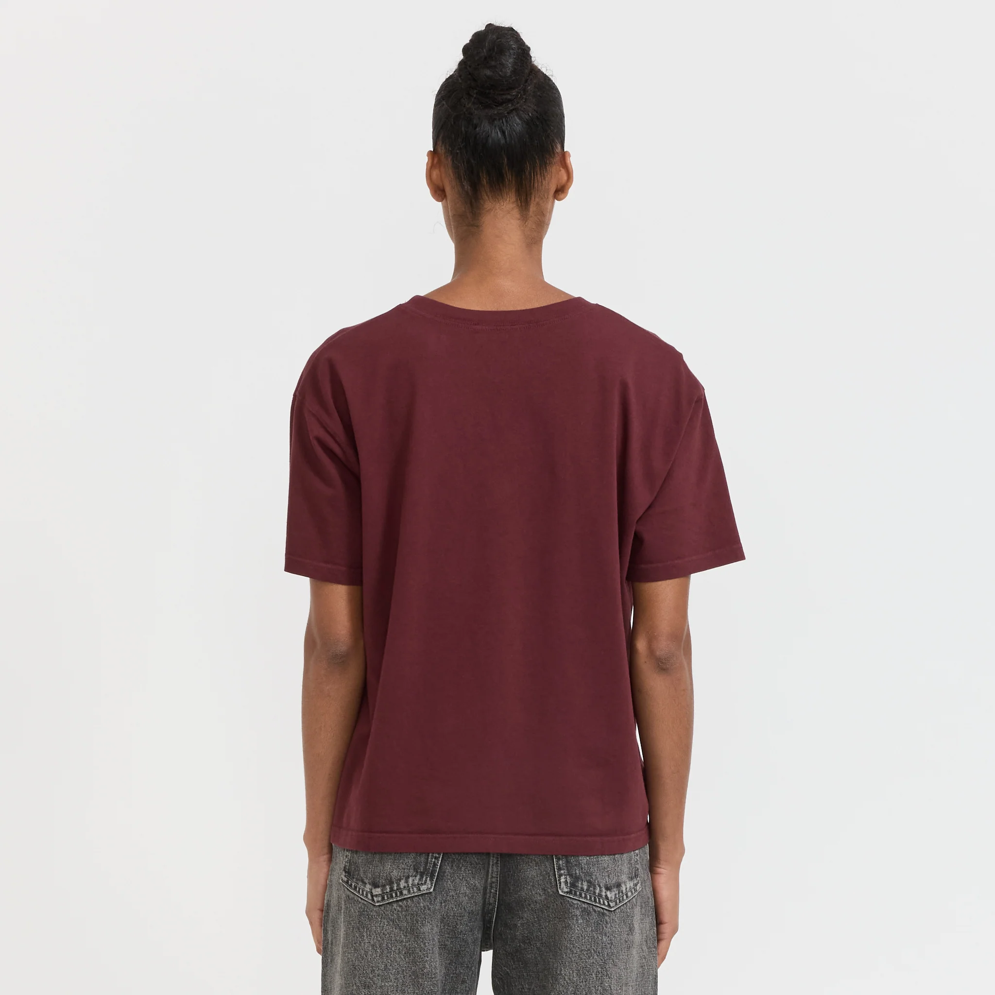 Fizvalley T-Shirt Vintage Burgundy - Image 4