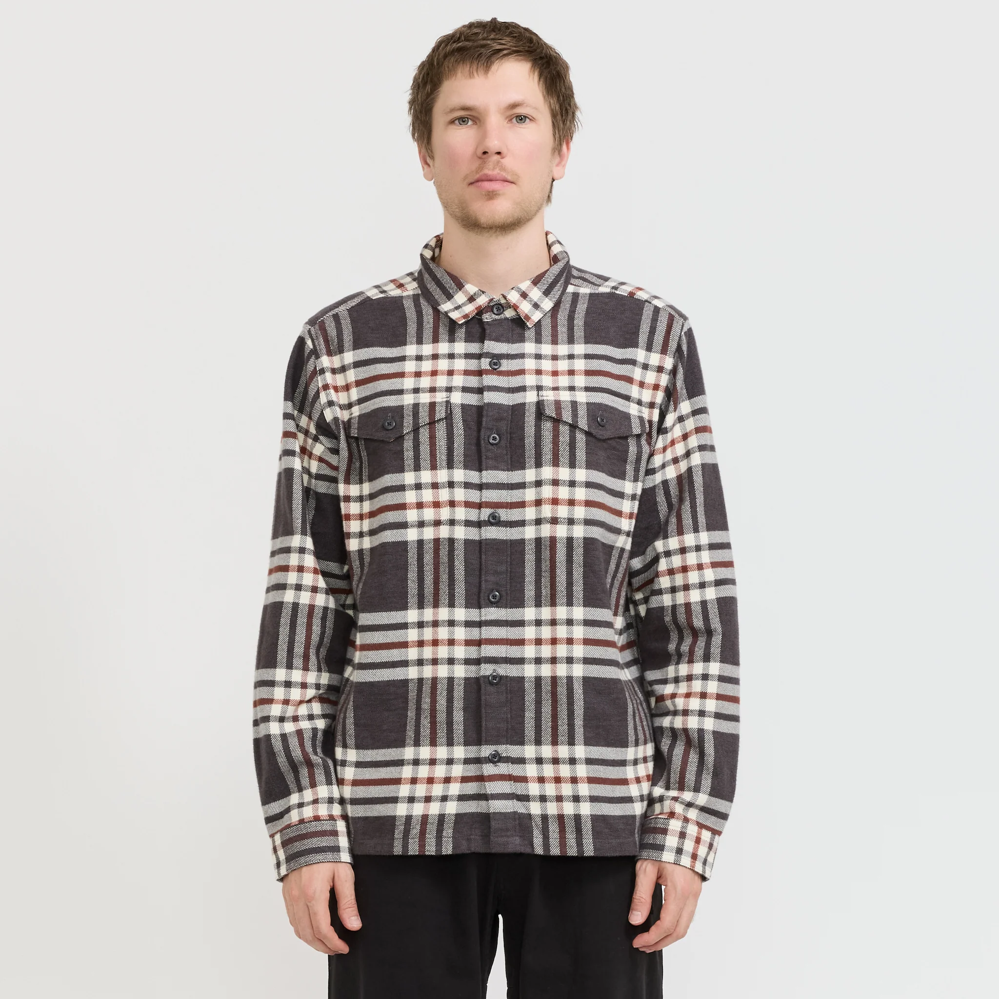 Fjord Flannel Shirt Catch: Ink Black - Image 7