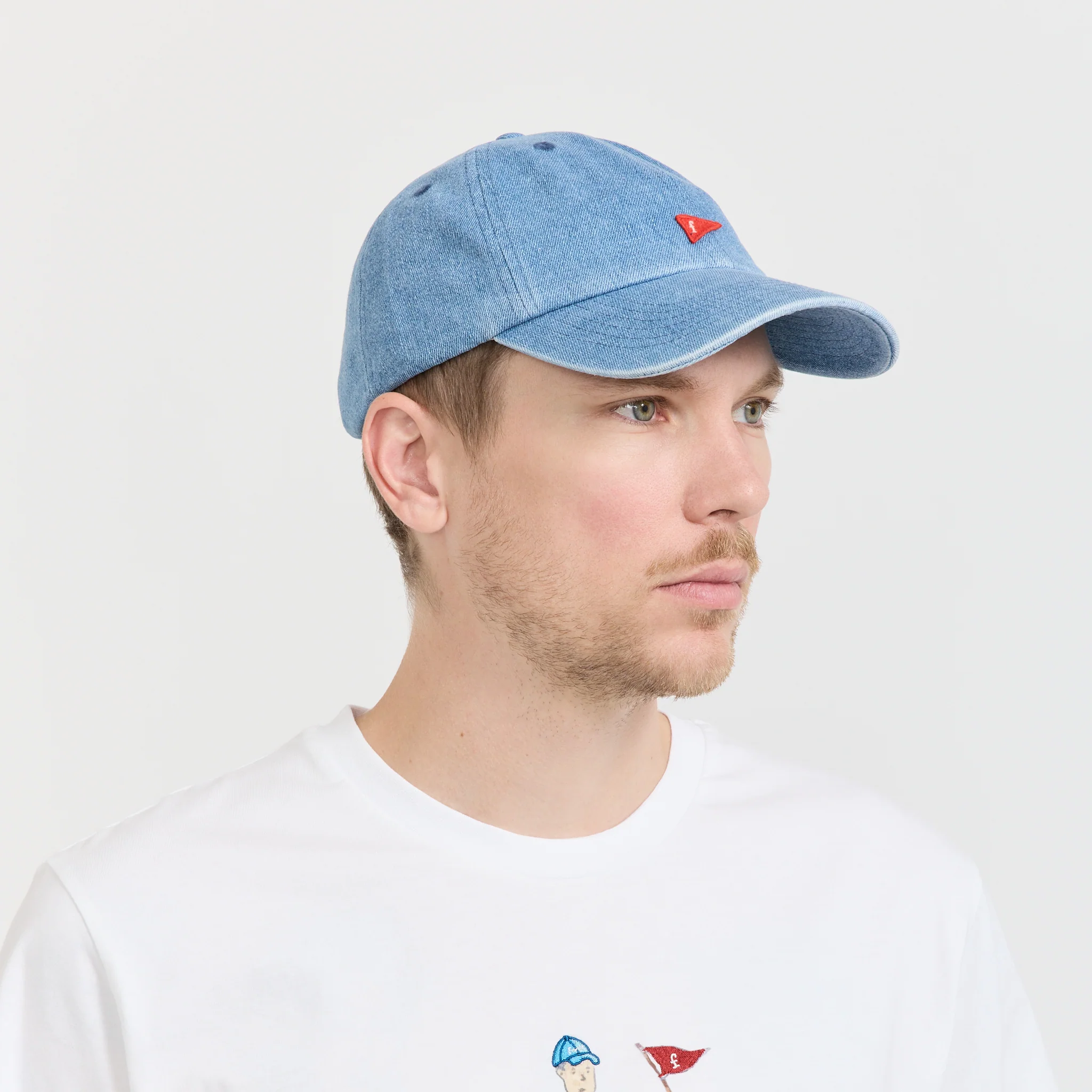 Flag Washed Cap Denim - Image 4