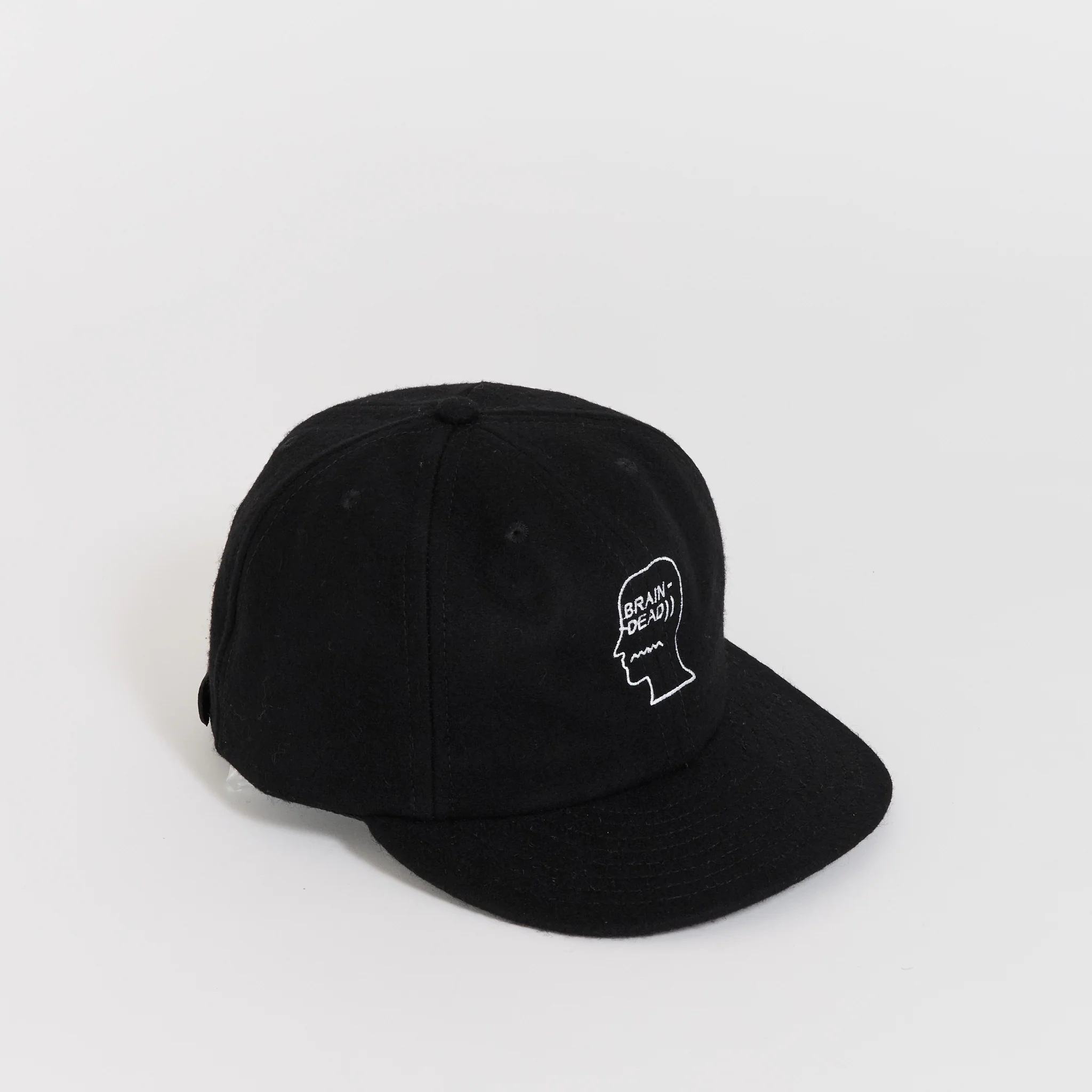 Flannel Logohead 6 Panel Hat Black