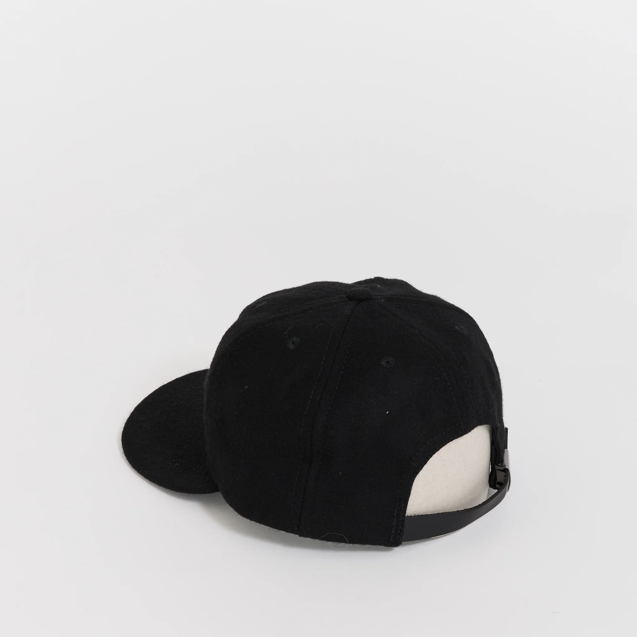 Flannel Logohead 6 Panel Hat Black - Image 2