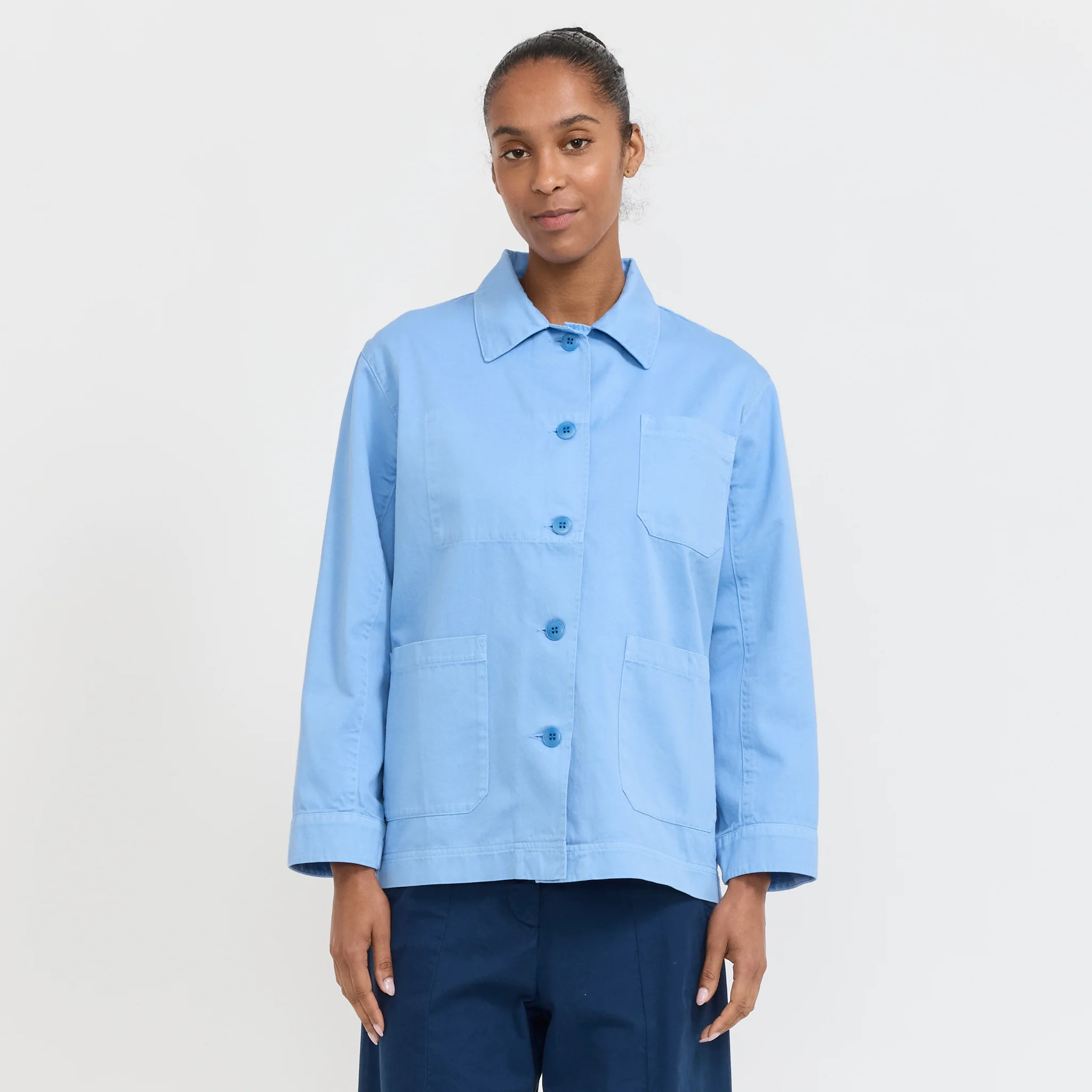 Gabardine Work Jacket Azur