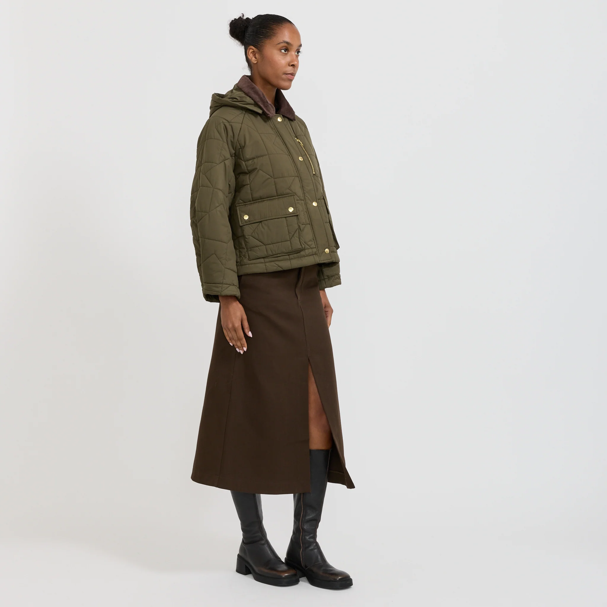 Harvest Jacket Dark Olive - Image 9