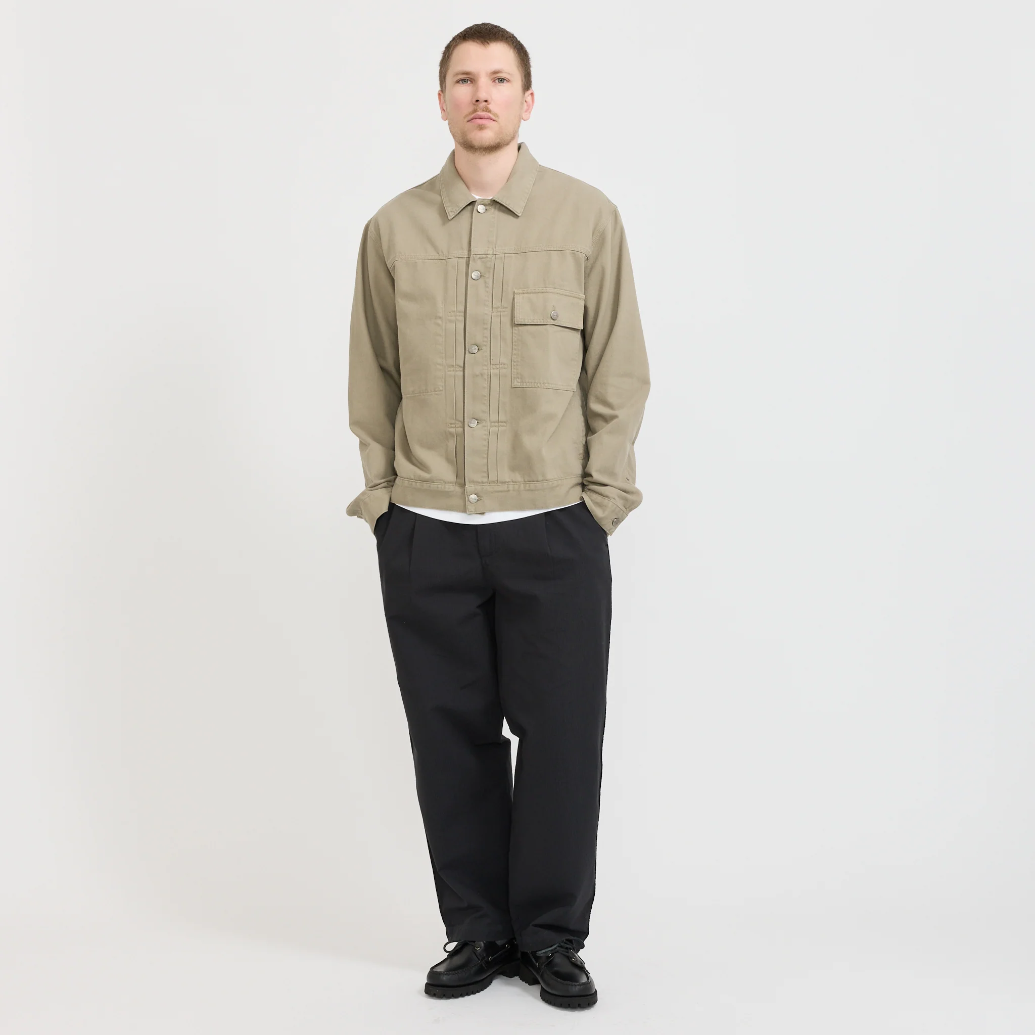 Hazy Twill Jacket Light Taupe - Image 2