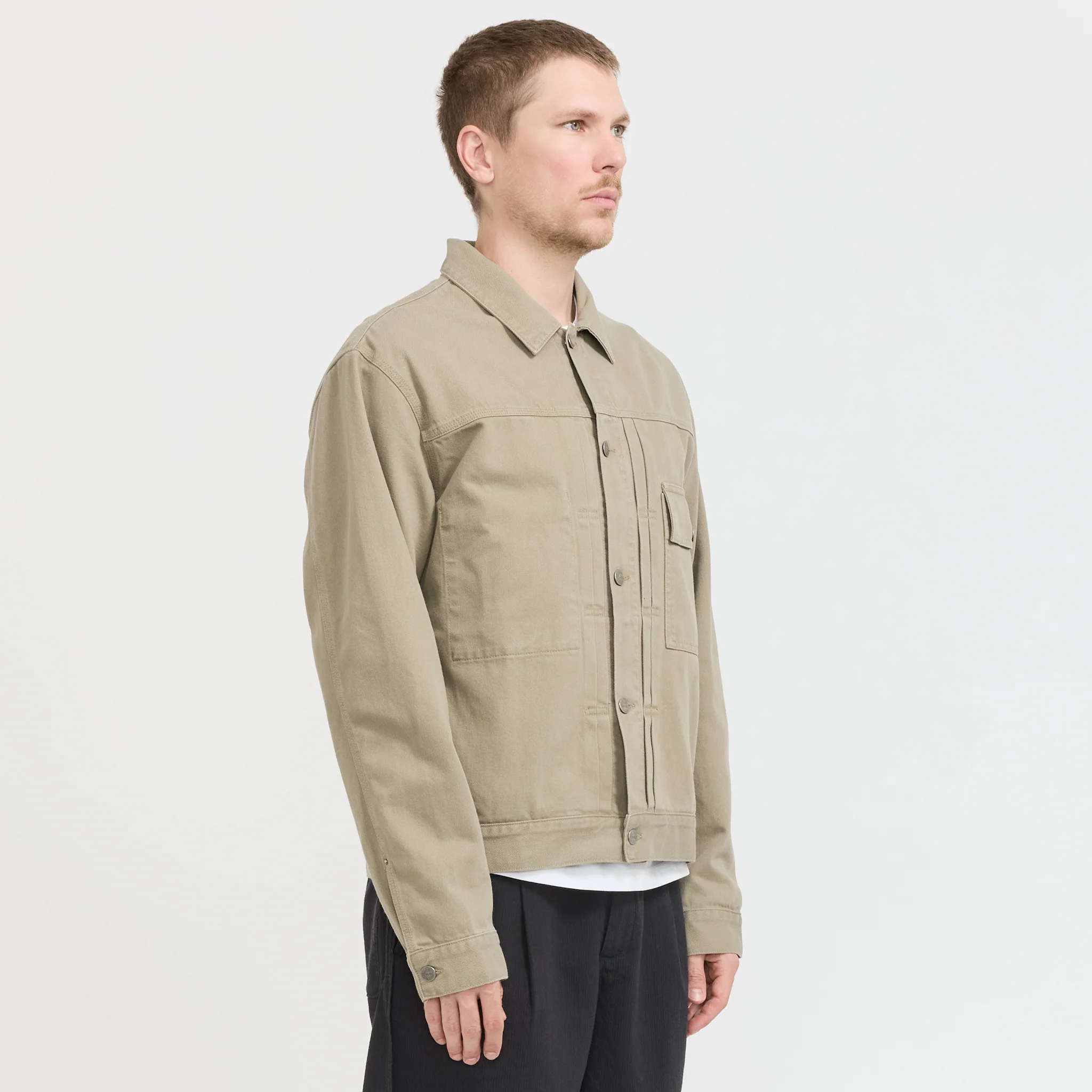 Hazy Twill Jacket Light Taupe - Image 3